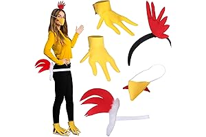 Unleash the Farm Frenzy: 5-Piece Rooster Chicken Costume