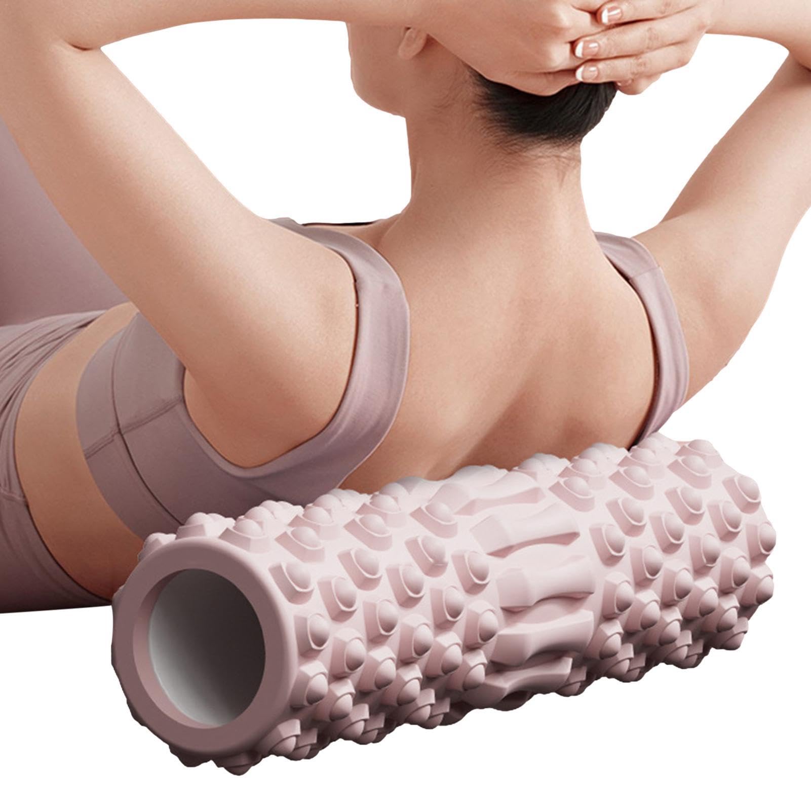 Back Foam Roller - Medium Density EVA Workout Roller Deep Tissue Massage Roller for Stretching Exercise, Yoga Fitness Training Roller for Legs, Arms, Feet