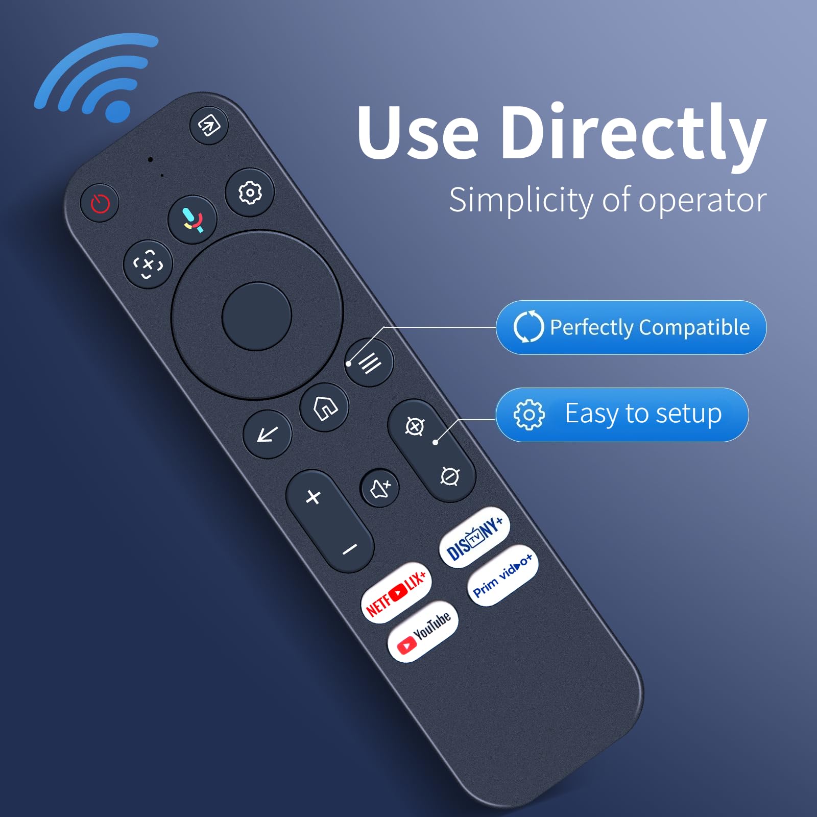 ZWP Telecomando vocale di ricambio per proiettore intelligente Yaber K3, K3 pro, K2s, T2, T2 Plus