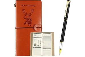 Glenmal Hunting Log Book with Pen: Leather Hunting Journal to Record Hunt Details