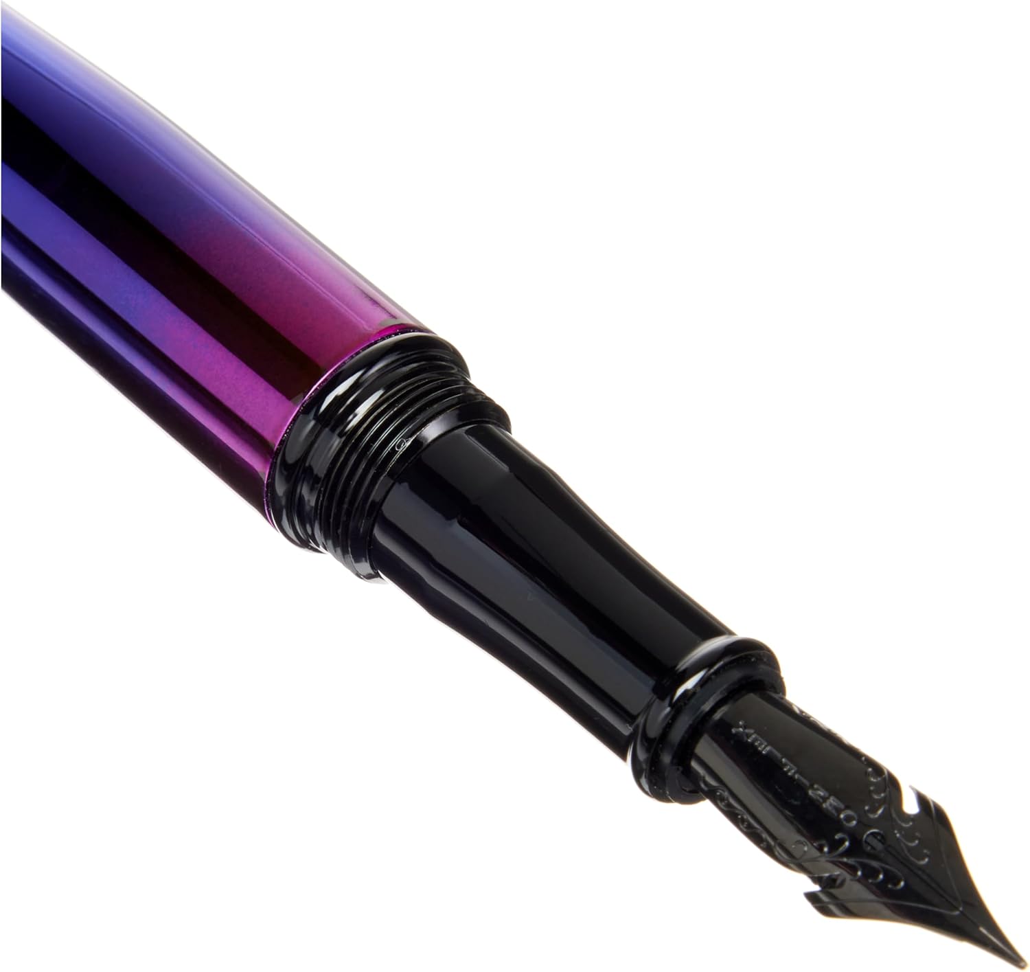 Monteverde Invincia Nebula Fountain Pen - Flex Nib, Multi-Color Plating, Expressive Writing Instrument