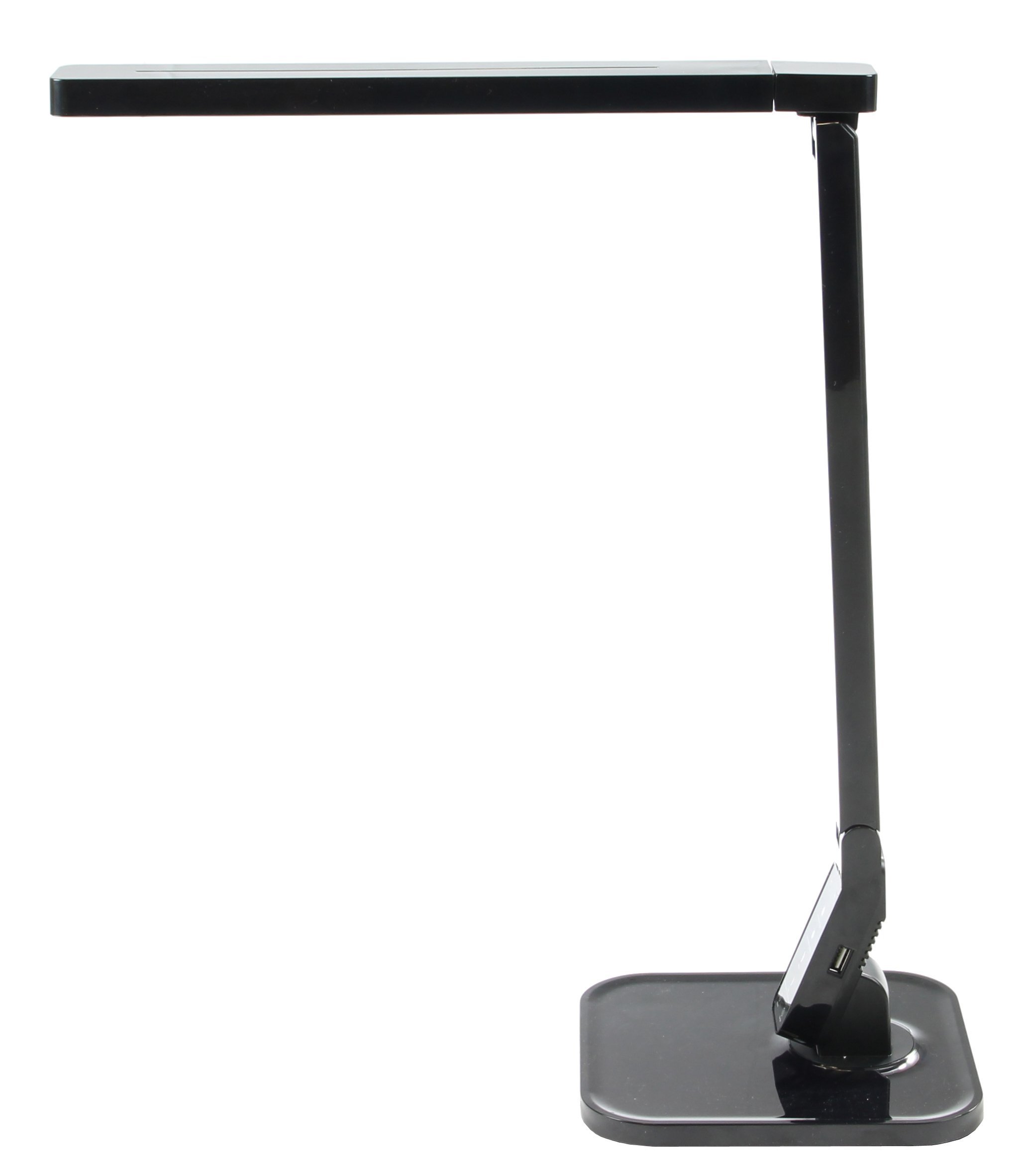 Lámpara de escritorio LED regulable, color negro