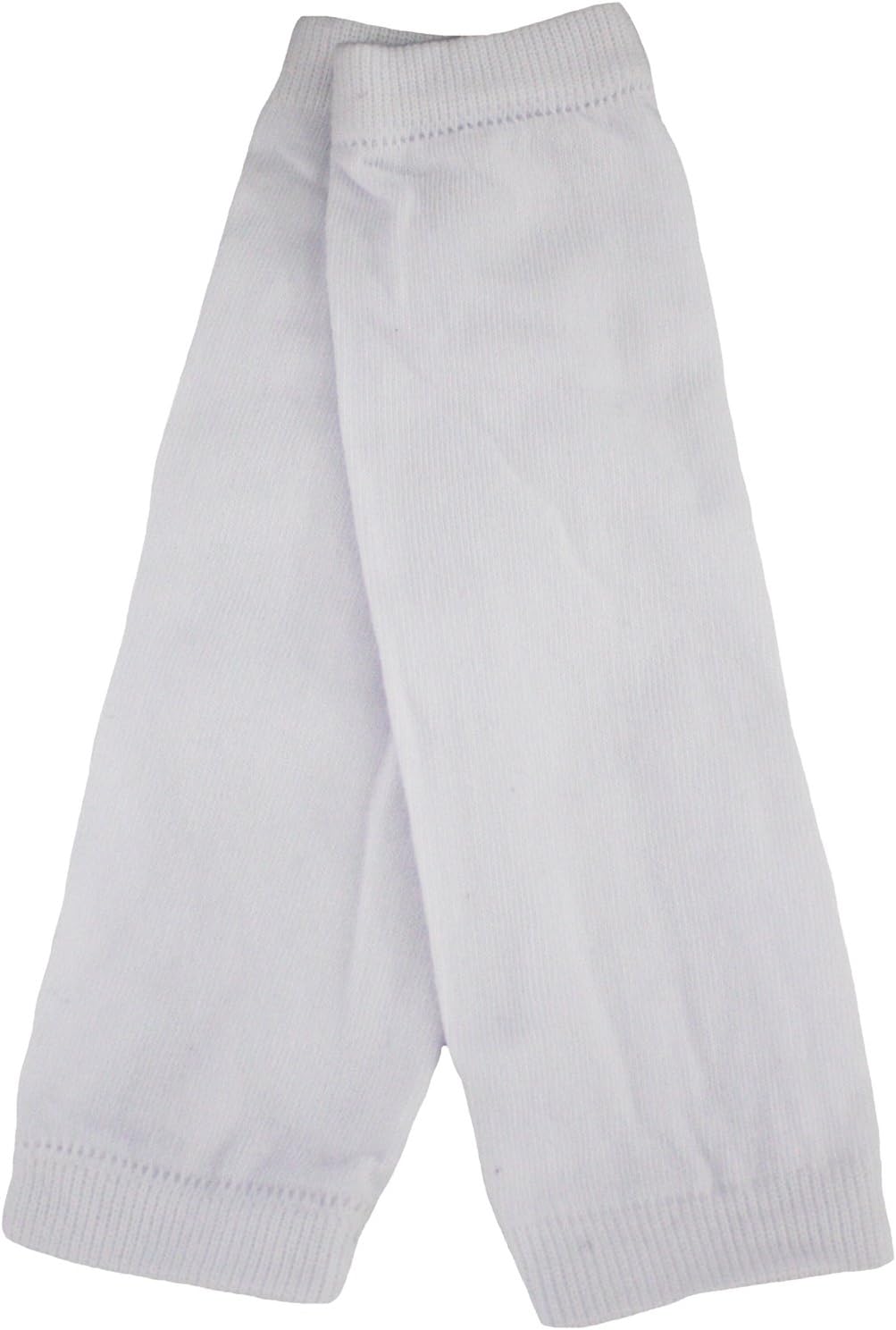 Petitebella Plain White Cotton Simple Leg Warmer 2-6y