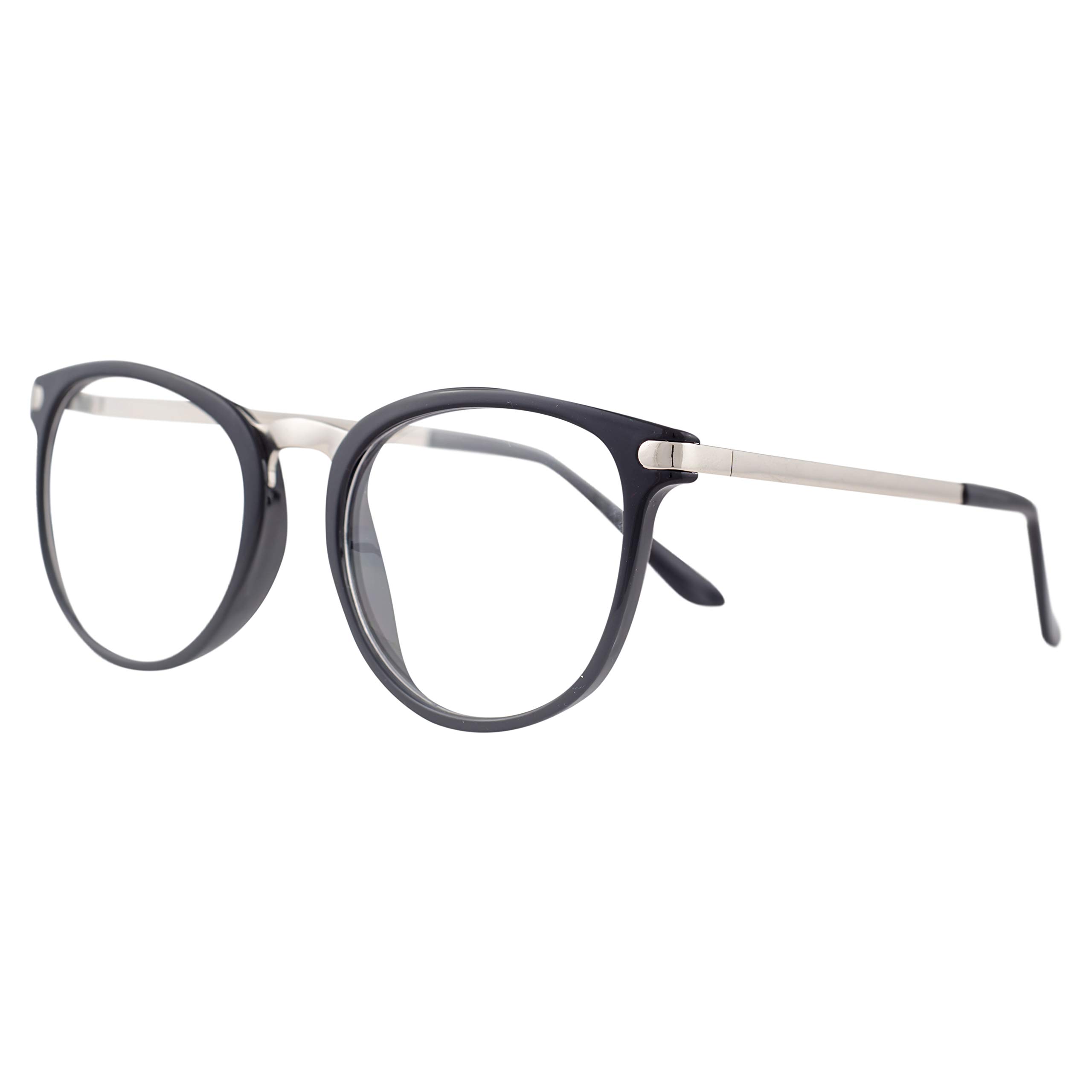 Costume Agent Halloween Costume Cosplay Accessory Wayfair Clear Lens Black and Silver Frame Glasses