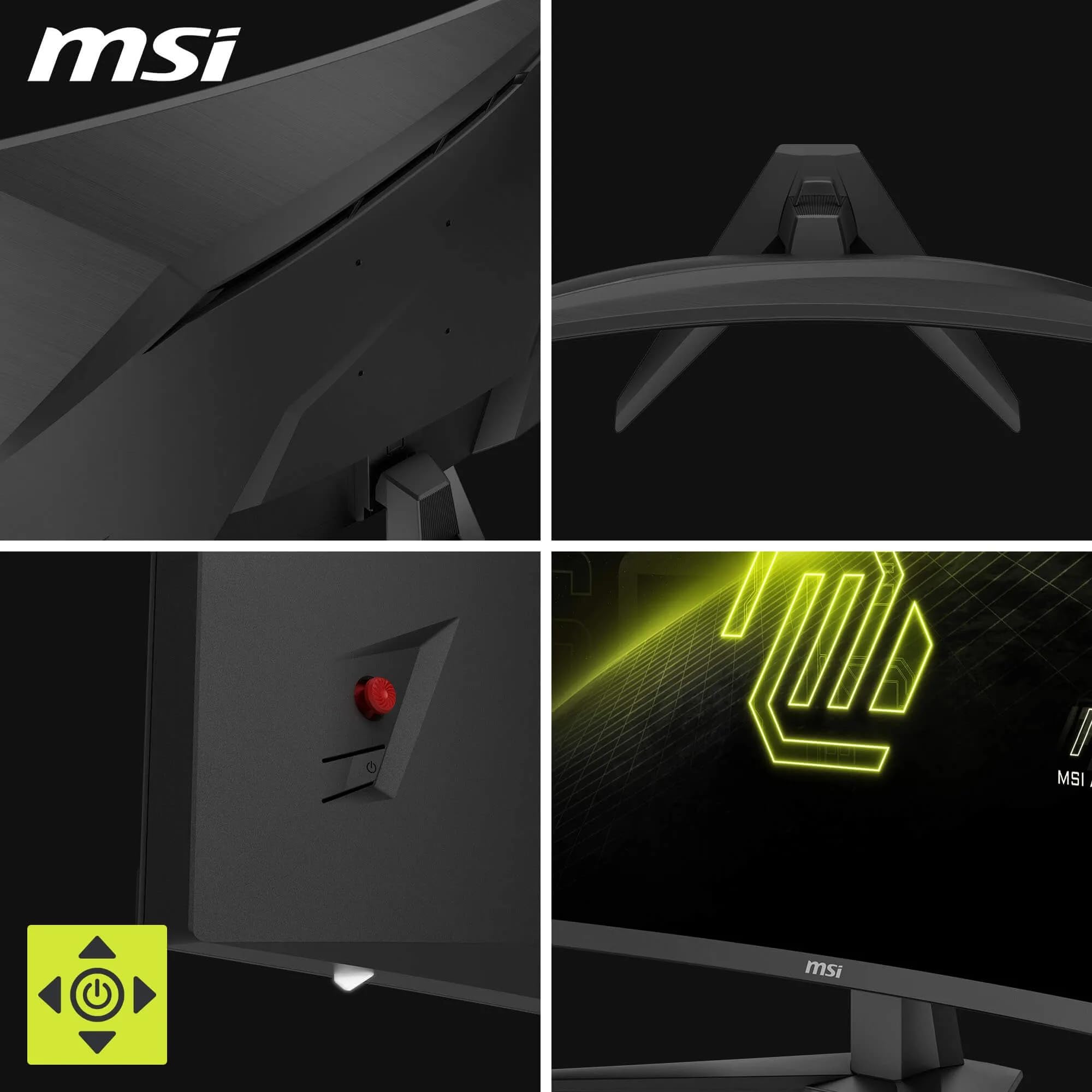 MSI MAG 321CQF E18 Écran Gaming incurvé 31.5" WQHD | Dalle Rapid VA 2560x1440, 180Hz, 0,5ms, courbure 1500R, compatible VESA, HDMI, DisplayPort, AMD FreeSync™