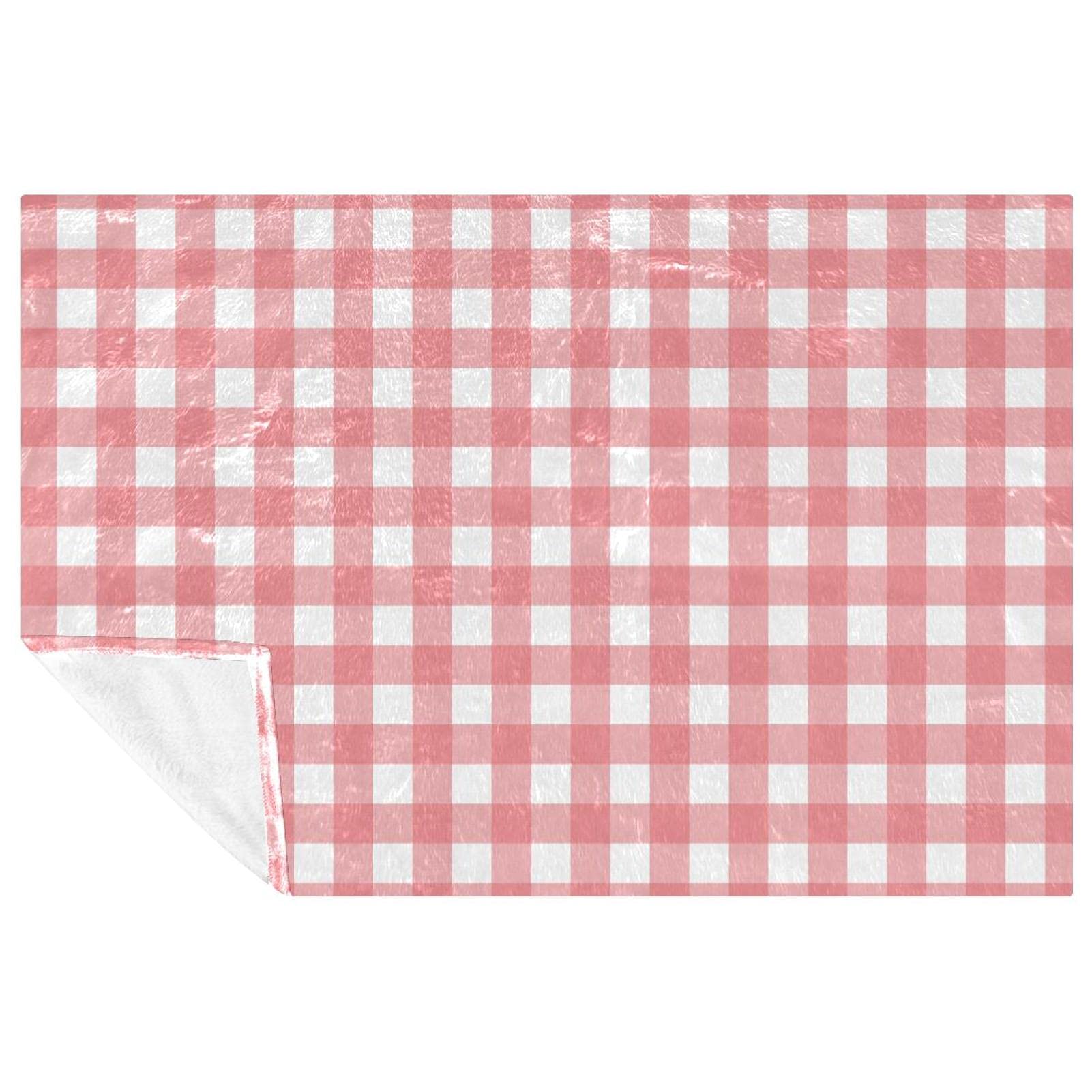 Plaid rose pour camping et pique-nique couverture chaude de plage