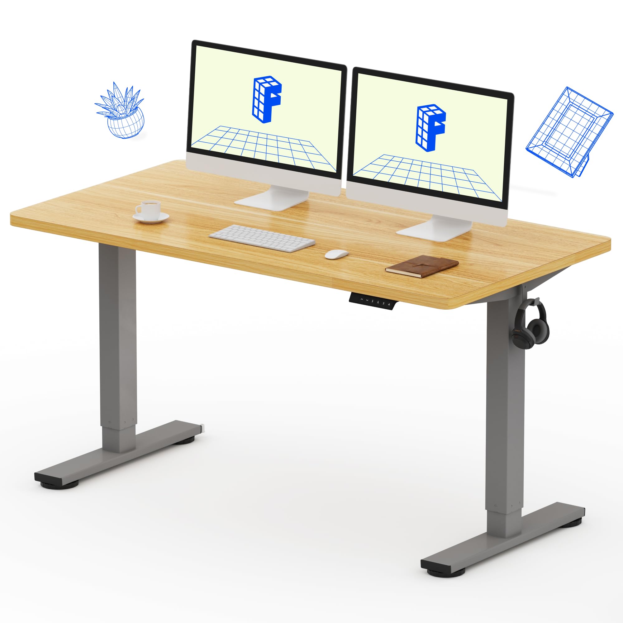 Amazon.com: FLEXISPOT EN1 One-Piece Electric Standing Desk