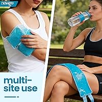 Vista 7 de NEWGO Bolsa de hielo para aliviar el dolor de cuello, elegible para FSA, envoltura de hielo de cuello para alivio del dolor cervical, presión