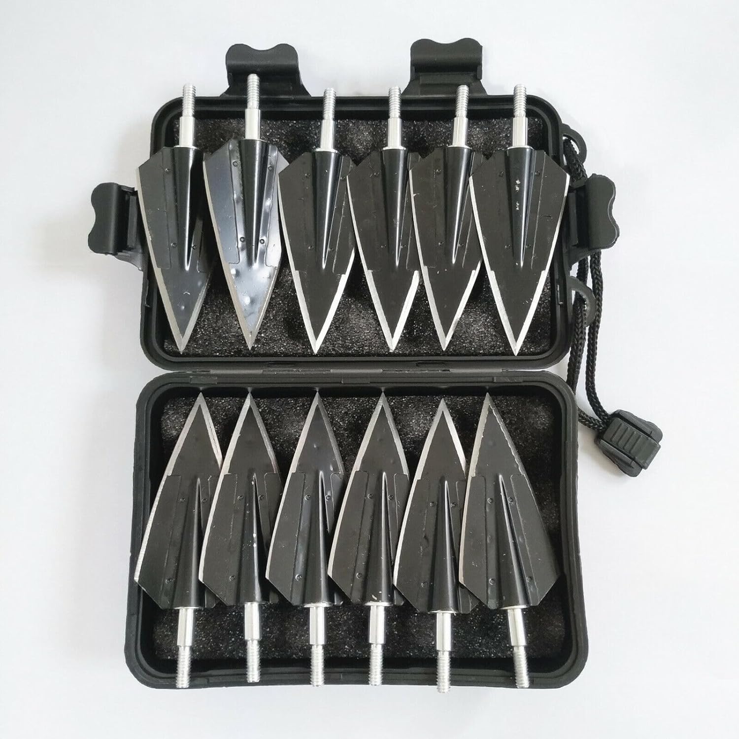 Archery Hunting 150 Grain Broadheads Screw-in Cutting Blade Arrow Tips for Recurve Bow and Compound Bow Crossbow-Compatible(12pcs)