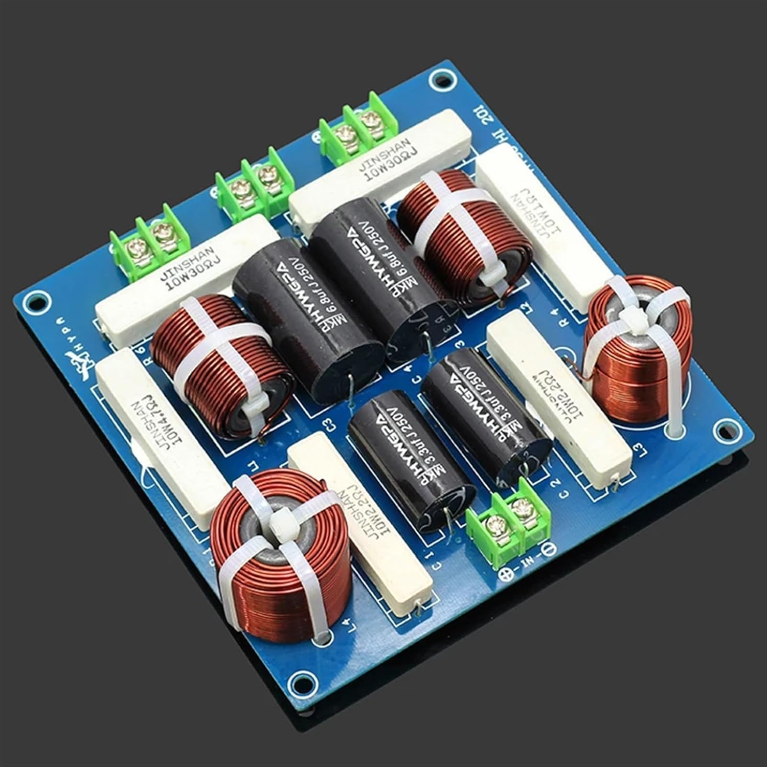 2PCS 3 Way 300W DIY Home Speaker Filter Circuit Frequency Divider Home Theater HiFi Stereo Audio Crossover Filters