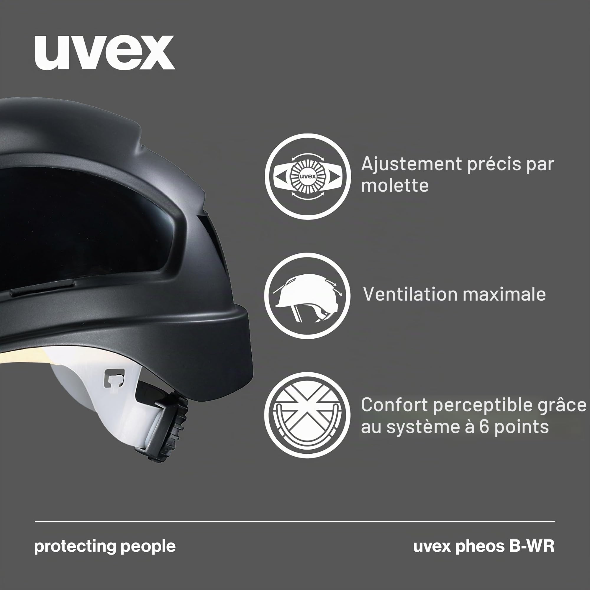 Uvex 9772930 Casque de protection Pheos B-WR