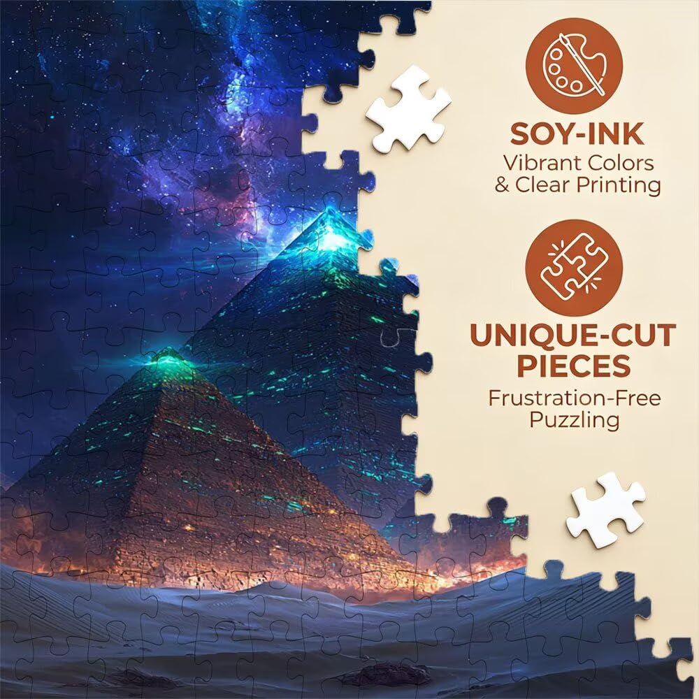 Puzzle 2000 Pezzi, Piramide Stellare 3D Puzzle per Adulti Impegnativo, Educa Puzzles Artistico, Divertente E Stimolante Puzzles Decorativo per La Famiglia, Regalo e Decorazione Pareti DX0YL6-942