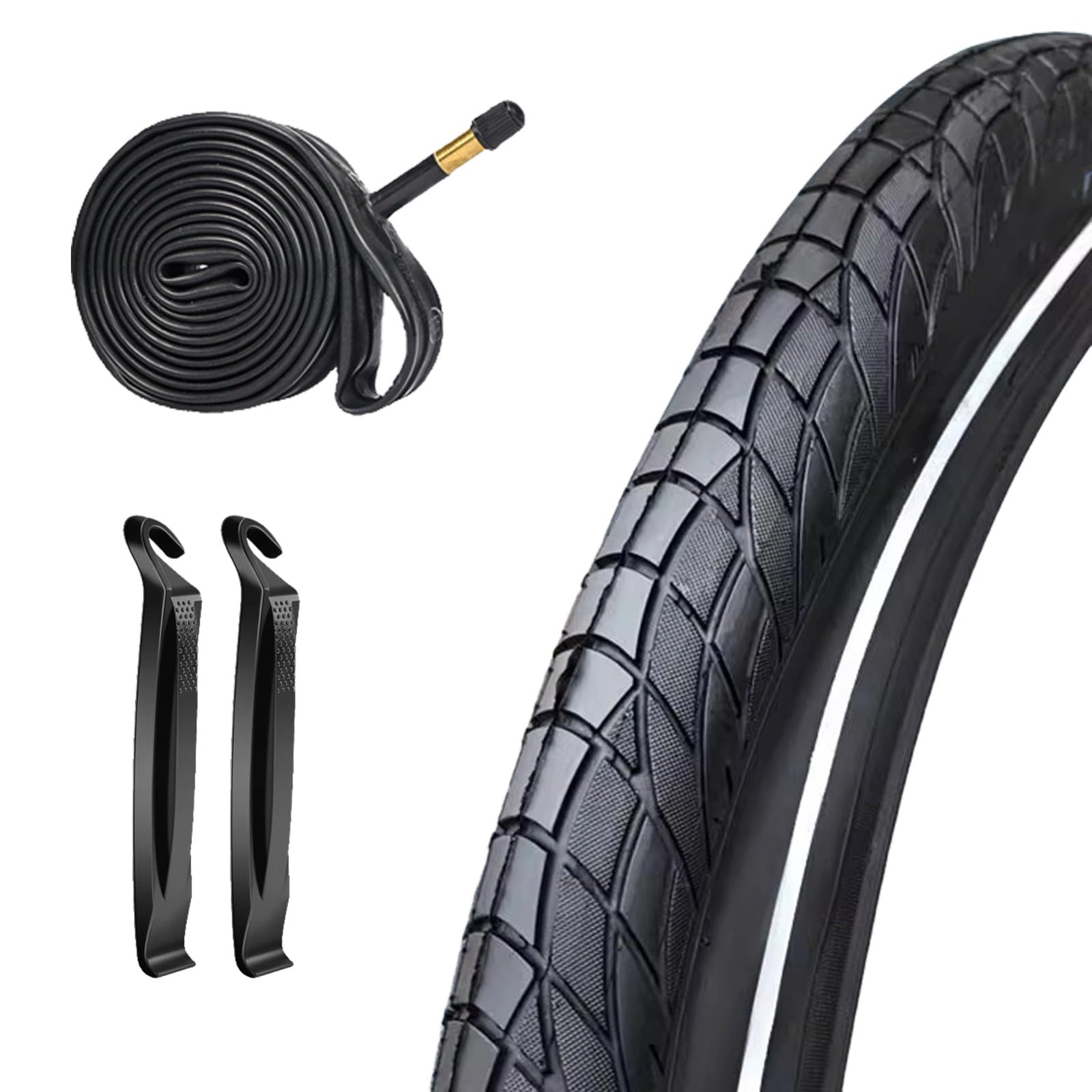 Fahrradreifen 16/20/22/24/26/27.5 Zoll - mit Fahrradschlauche mit Schlauch & Reifenheber Bike Tires Reifen für Mountain Bike/Citybike/Rennrad