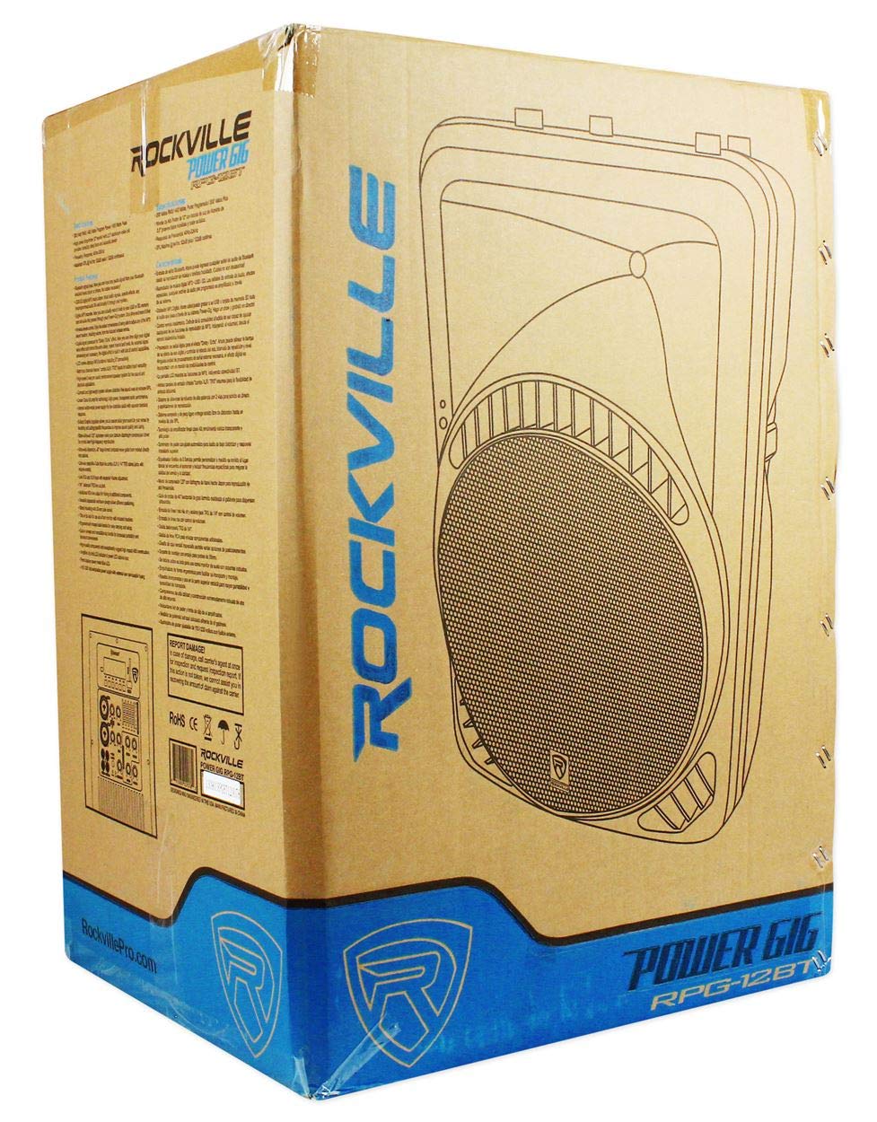 Rockville RPG12BT 12 Powered 800W DJ PA Speaker BlueTooth USB SD EQ Remote product thumbnail 6