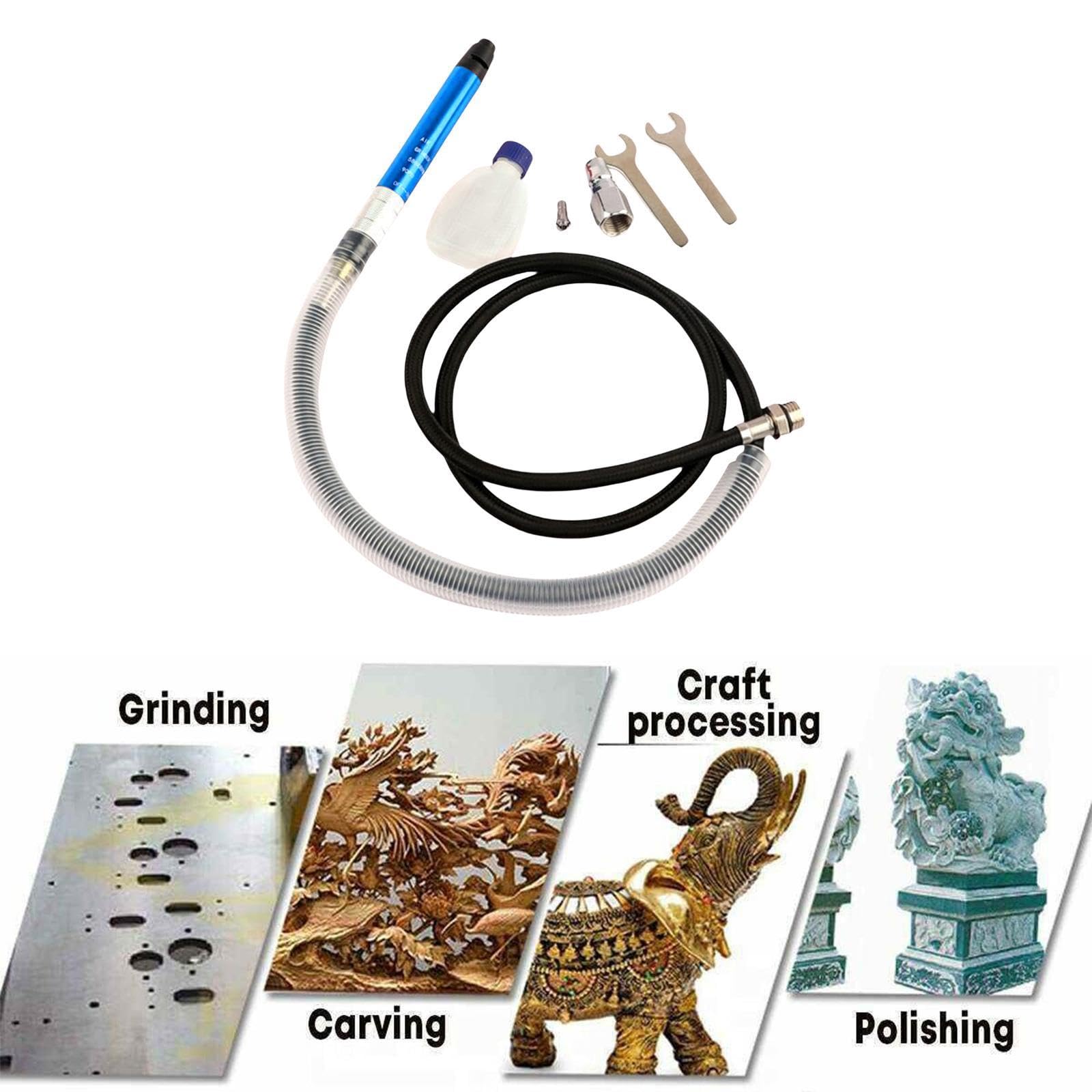 Generic Micro Die Grinder Pencil Grinder Micro Air Grinder Kit Polisher for Cleaning Cutting