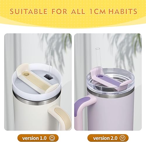 Miniatura 5 de Stanley - Juego de 4 fundas para pajilla, de silicona, compatible con vasos Stanley de 30 y 40 onzas, tapas de punta de paja de 0.394 pulgadas