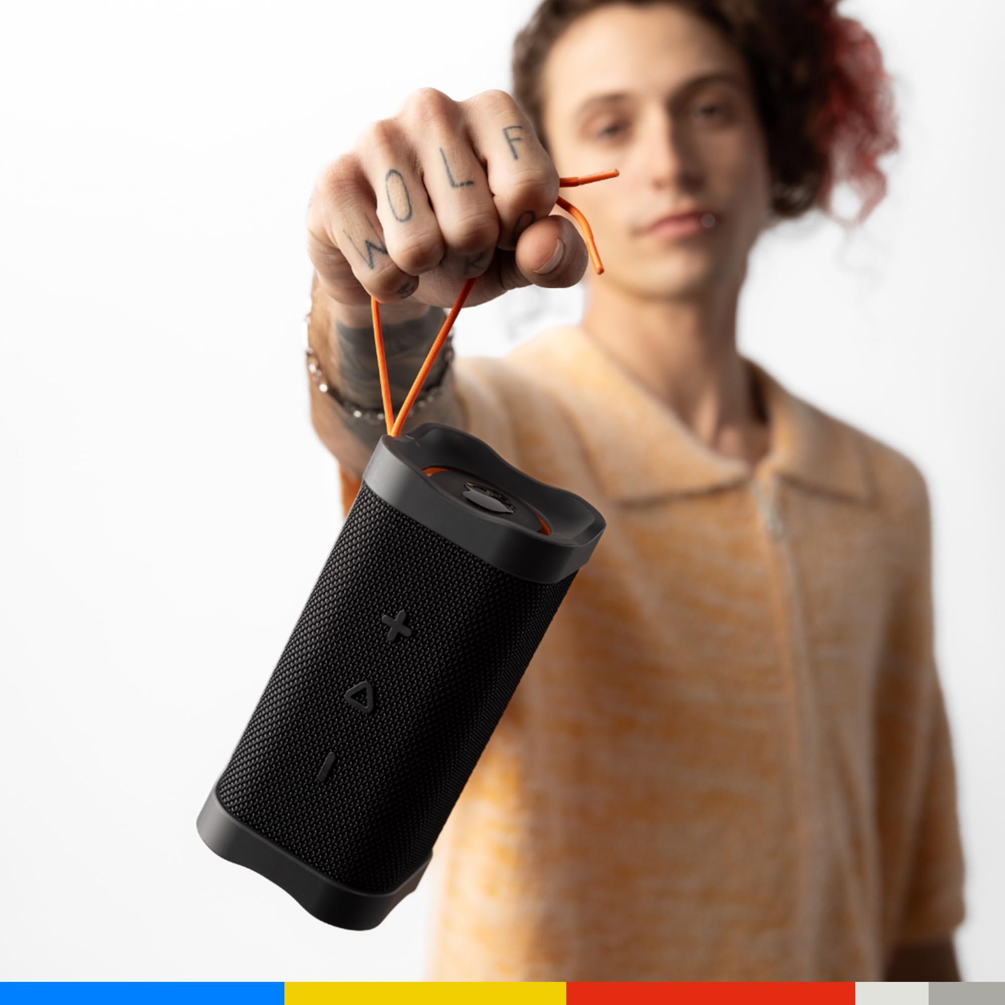 Skullcandy Terrain XL draadloze Bluetooth-luidspreker - IPX7 waterdichte draagbare luidspreker, 18 uur batterij, nylon polsband, echte draadloze stereo