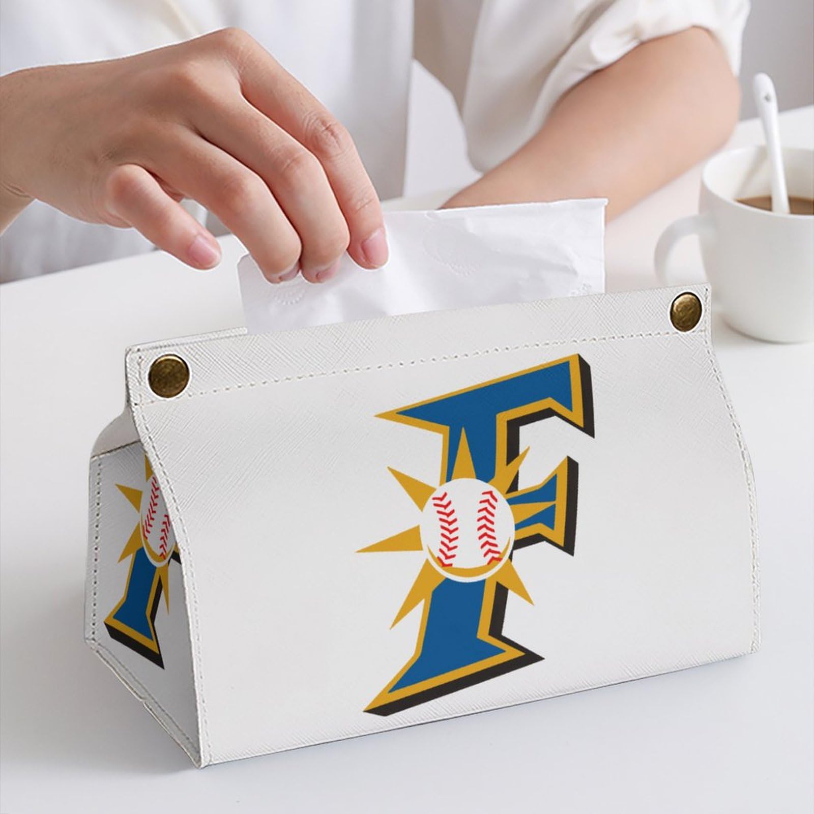 Amazon｜ティッシュボックス PUレザー 北海道・日本ハムファイターズ