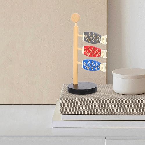 Miniatura 9 de Tofficu Decoración de la suerte de carpa decoraciones de año japonés, decoraciones de peces de estilo japonés para acuario