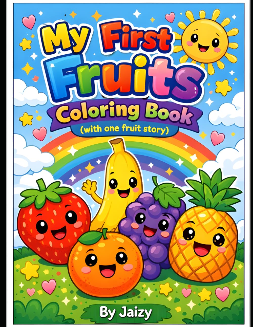 My First Fruits Coloring Book for Kids Ages 3–6: Fun & Easy Fruit Coloring Pages for Toddlers | Learn Fruits with Simple Designs