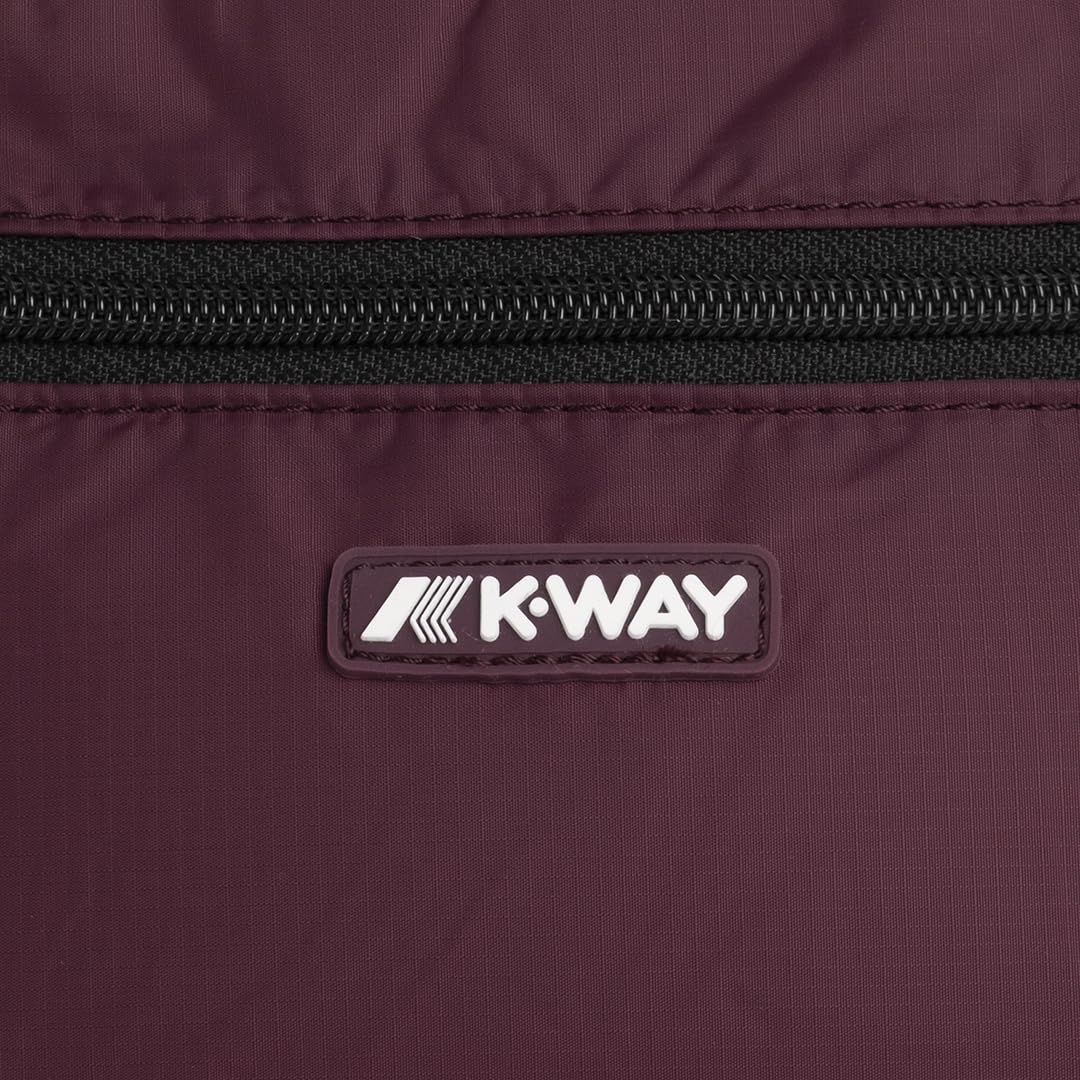K-Way Borsa a Tracolla Moire Violet Mauve Wine