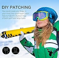 Vista 15 de MOONSJONES Down Jacket Repair Patch 8 Sheet, Black Nylon Blank Tape Patches for Jackets Tenacious, Blemish Waterproof Patagonia Sticker