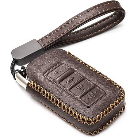 Amazon Com Vitodeco Genuine Leather Smart Key Fob Case Cover Protector Suitable For 14 21 Lexus Ux Nx Rx Gx Lx Is Es Gs Ls 4 Button Brown Automotive
