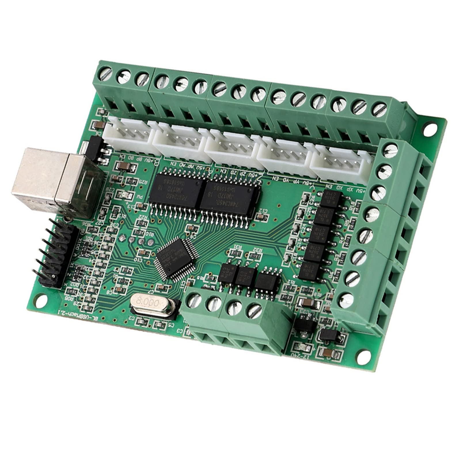 USB CNC Breakout Board Schnittstellenkarte CNC Interface Board Motion Graviermaschinensteuerung mit USB-Kabel