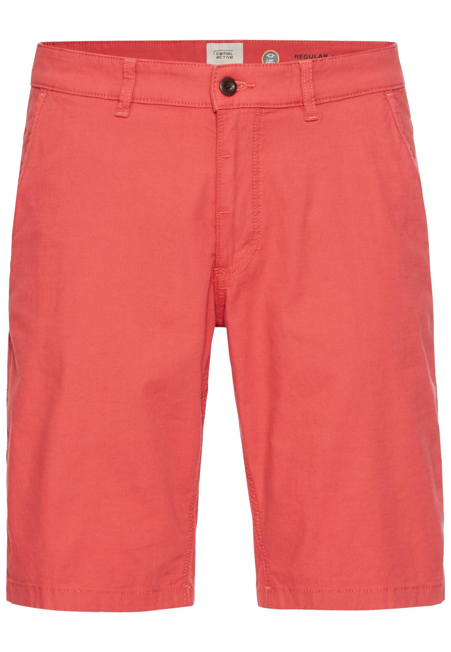 camel active Herren Chinoshorts aus Baumwolle mit Stretch