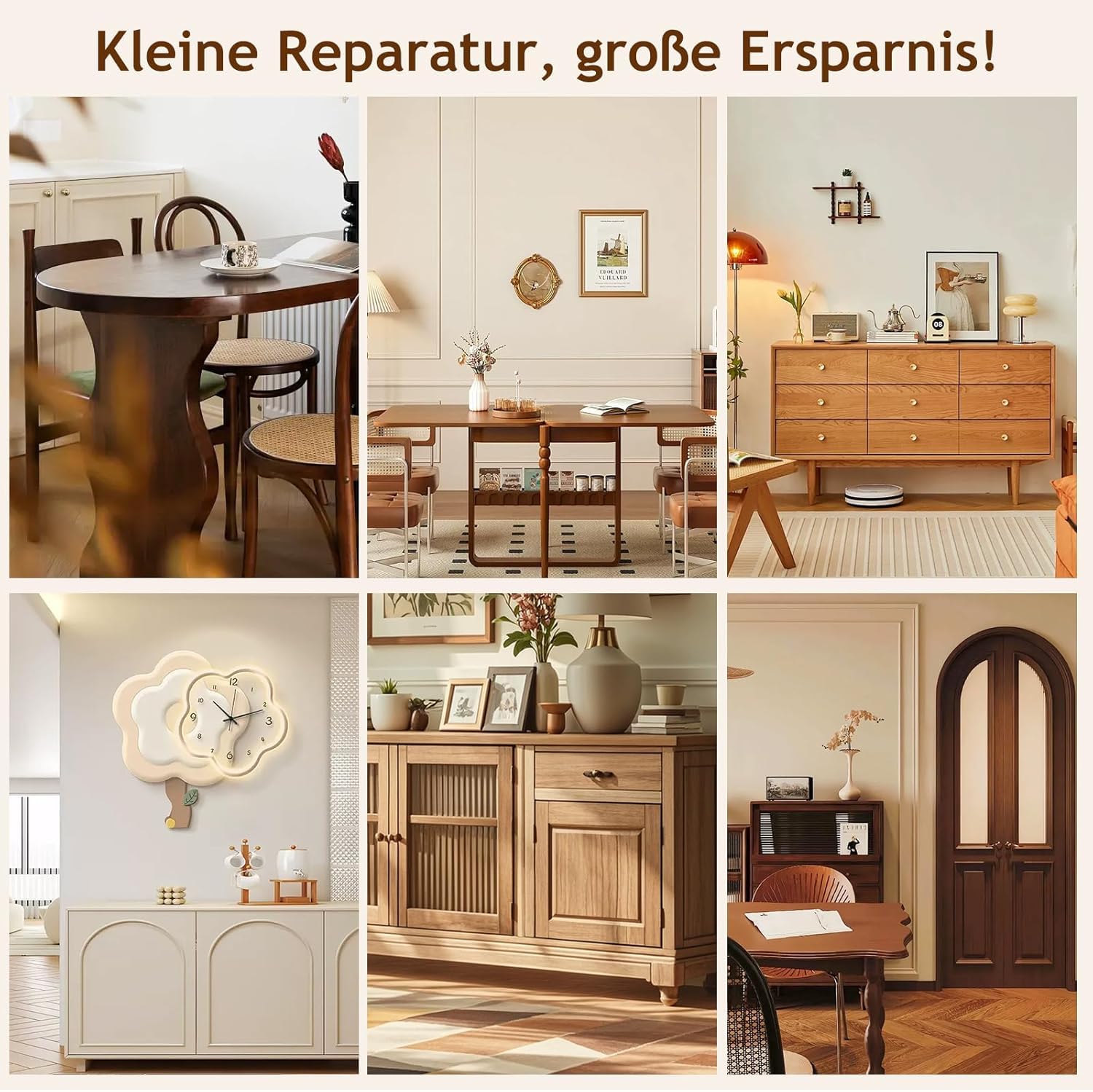 Juego de reparación de laminados – Juego de reparación de parquet con cera dura de 11 colores, solución fácil para reparar arañazos, agujeros, desgaste en madera, vinilo para suelos de madera y