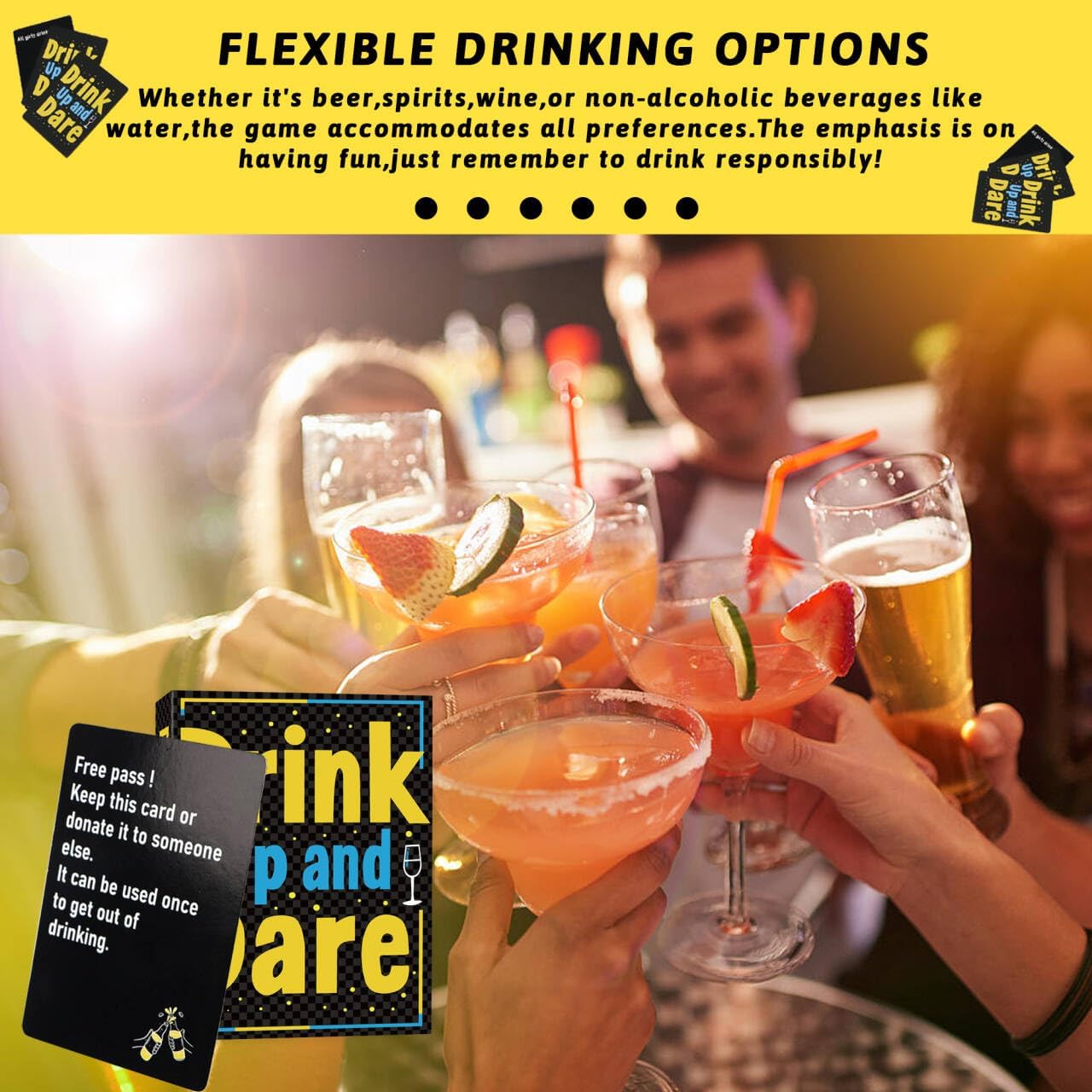 Drinking Games for Adults, Drink Up and Dare, Adults Games for Game Nights