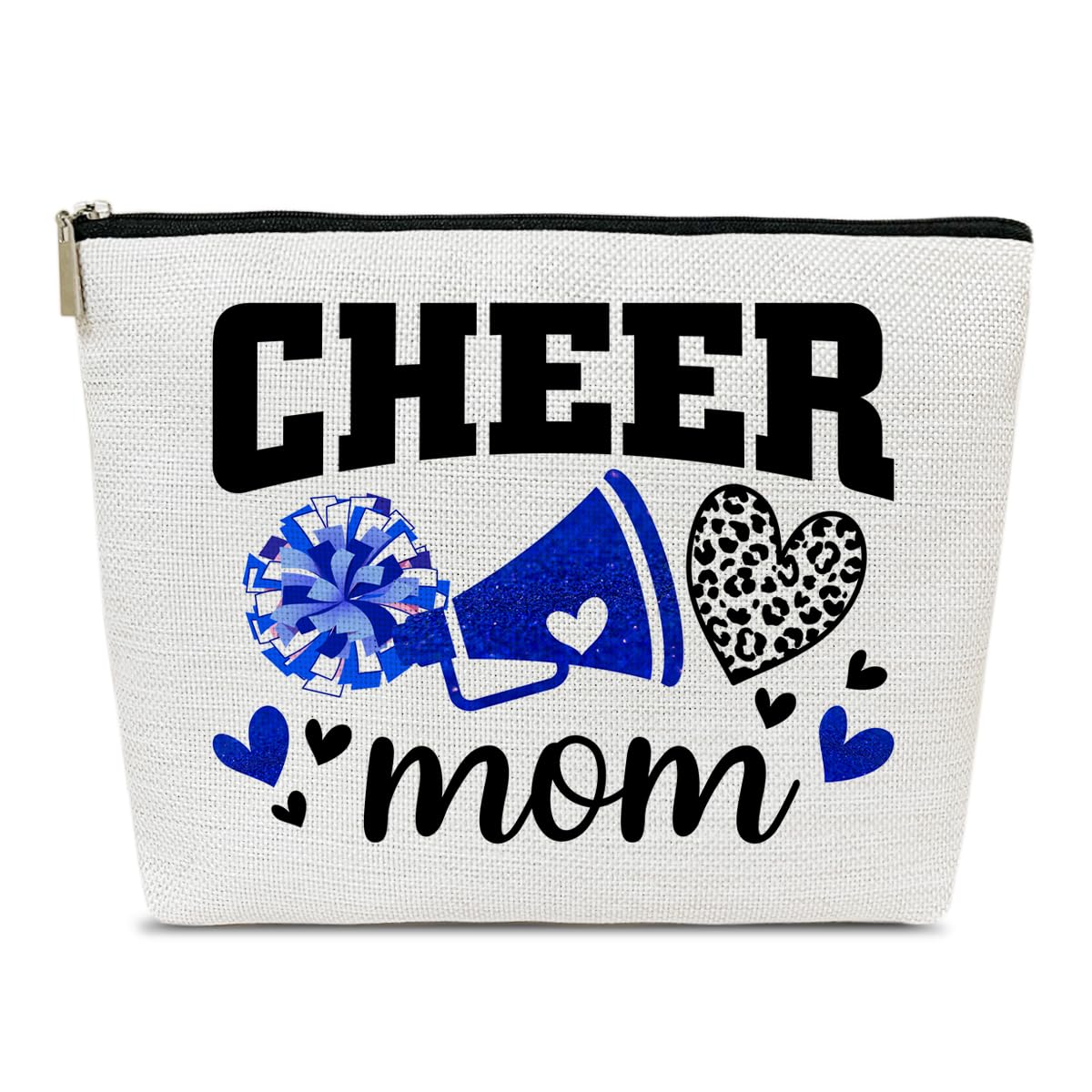 Cheer Mom Gifts Makeup Bag, Cheerleading Coach Appreciation, Thank You, Mother's Day, Birthday Gifts For Coach, Sister, Friends, Cosmetic Bag Pouch