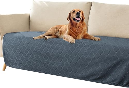 Miniatura 10 de fuguitex Manta impermeable para perro, funda de cama para perro, terciopelo cristalino, manta marroquí de felpa acogedora manta para mascotas para
