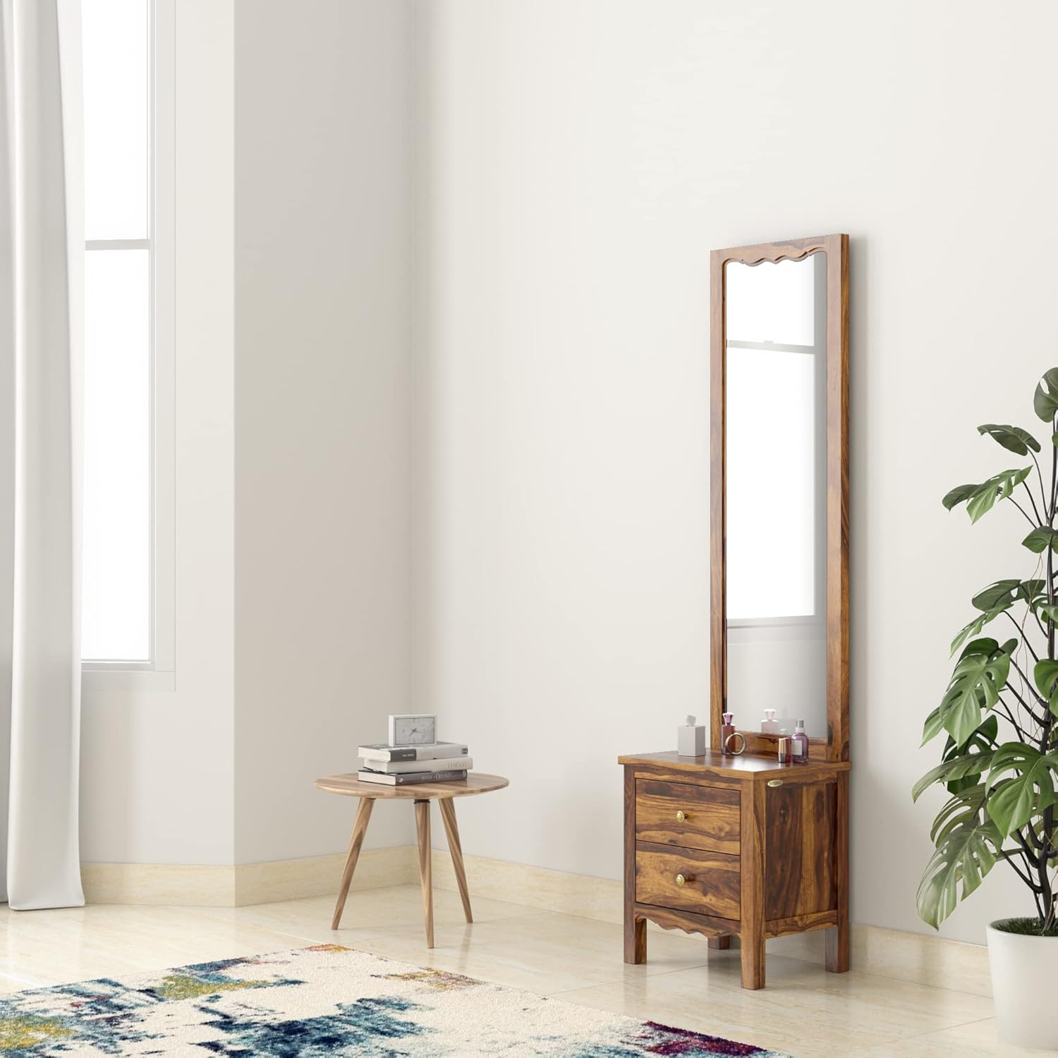 Amazon Brand Solimo Mehraab Dressing Table (Solid Sheesham Wood