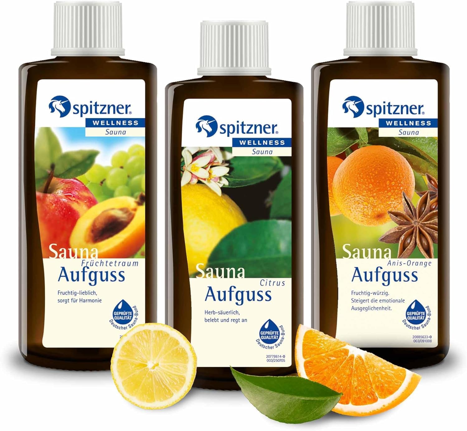 Spitzner Saunaaufguss Set Urlaubs Früchte (3 x 190ml)