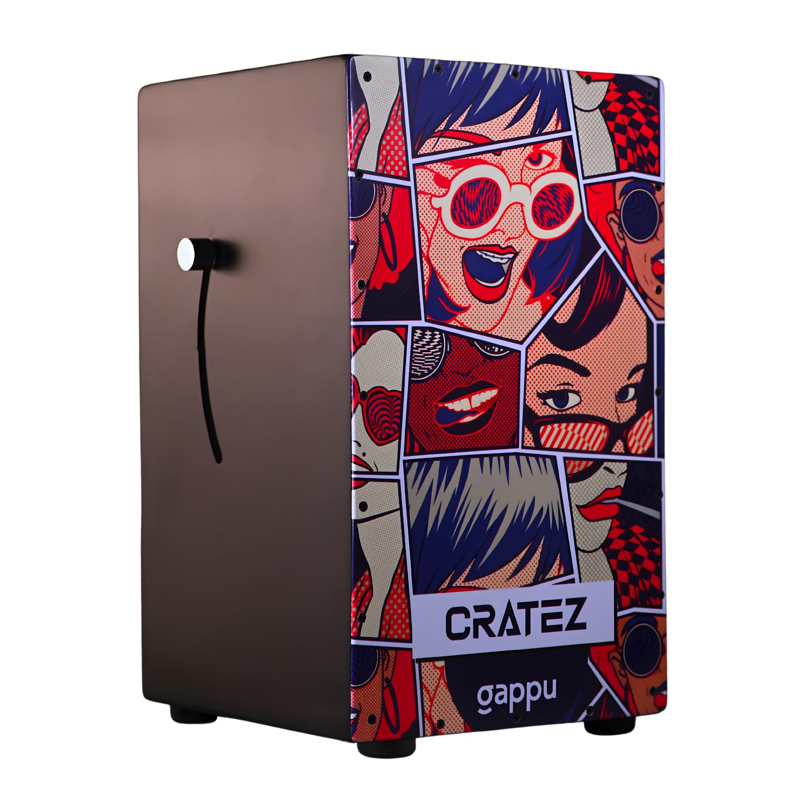 Gappu Cratez Cajon Funky Graphic Design | Enhanced Extra Bass