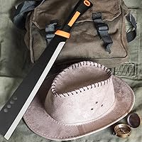 Vista 5 de Machete for Yard Work and Cutting Trees Heavy Duty Machetes Brush Clearing Sickle Knife with Cold Steel Blade, Hand Harvest Sickle for Weeding