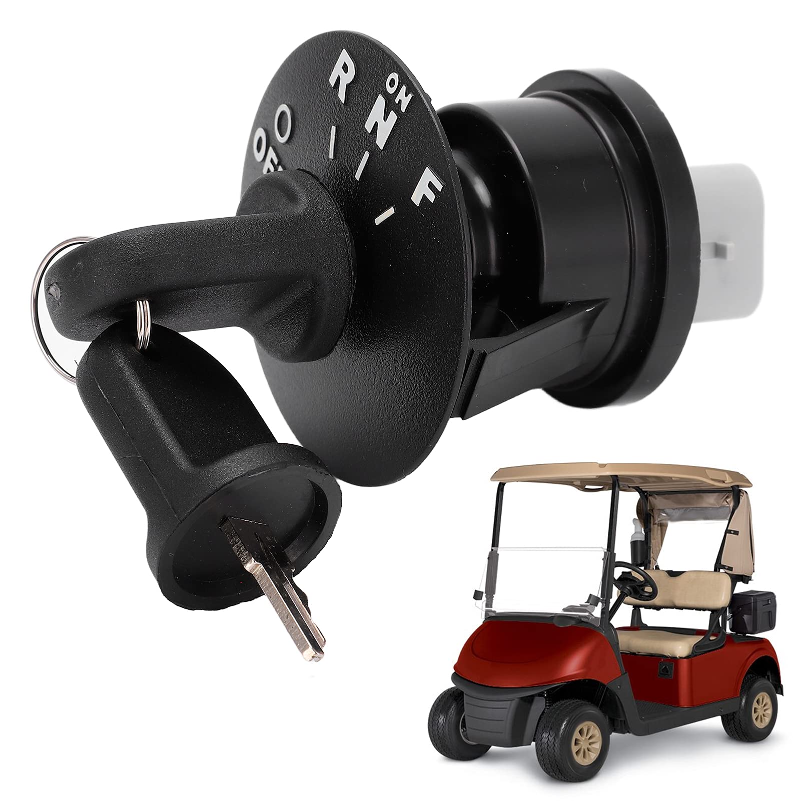 Interrupteur à Clé de, Interrupteur à Clé de de Voiture de Club avec 2 Clés OE 605637 de Remplacement pour EZGO RXV 2008‑Up