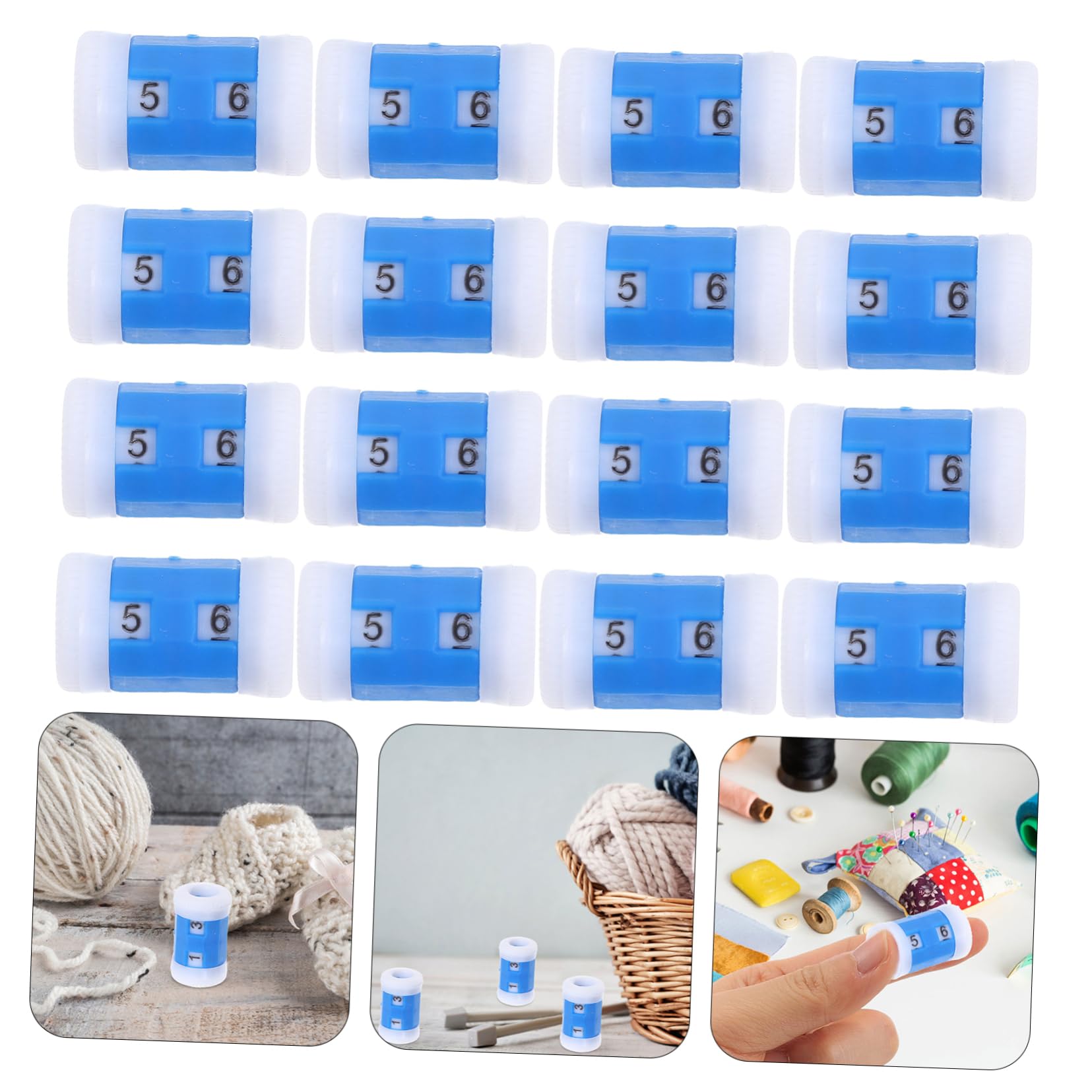 HAPINARY 100 Stück Teiliges Strickzähler Flexibler Maschenmarker für Anfänger Präziser Häkelzähler für Strickprojekte für Pullover Schals und Mützen