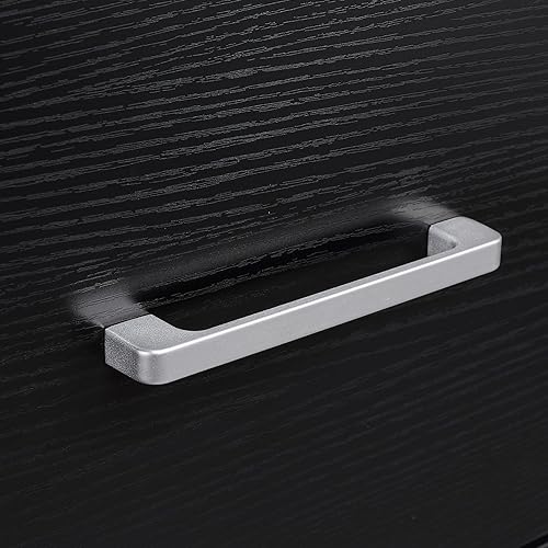 Miniatura 7 de Tenozek Archivador lateral de madera de 2 cajones tablero MDF de tamaño legal archivador de almacenamiento de archivos con cajones lisos para