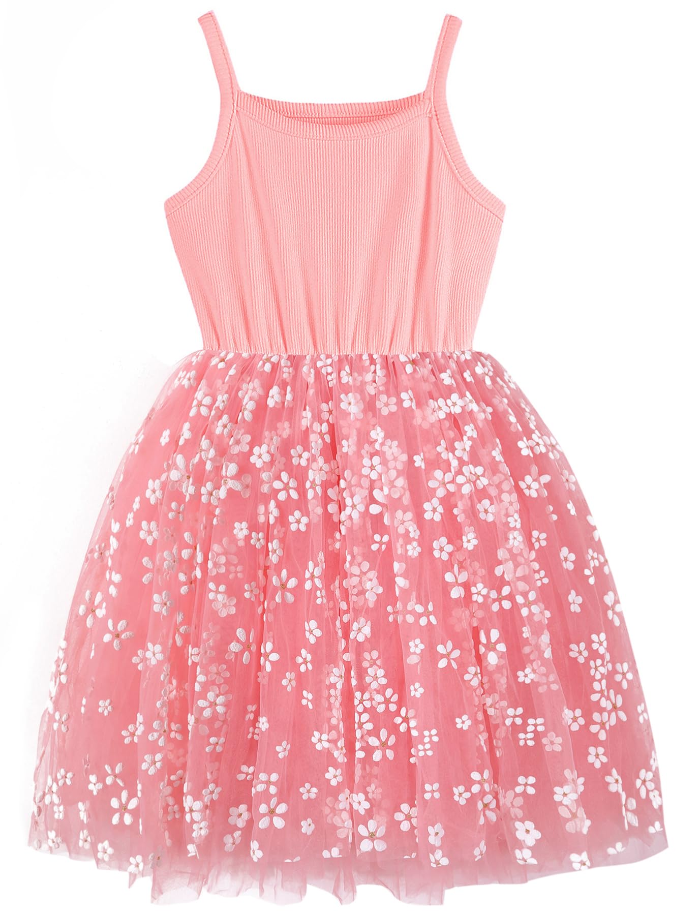 BGIRNUK Baby Girls Tutu Dress Flutter Sleeve Toddler Sleeveless Princess Tulle Sundress