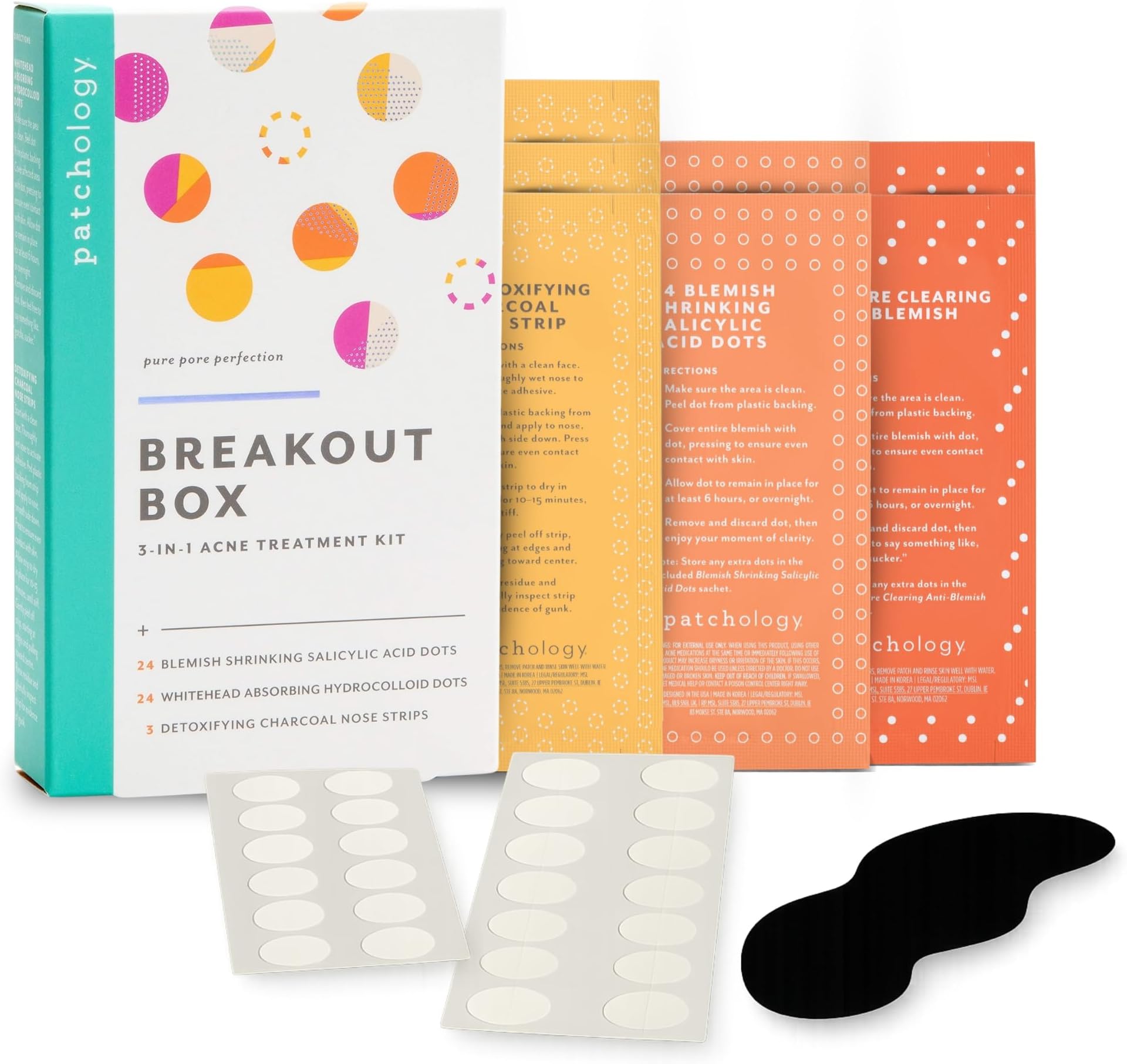 Patchology Breakout Box 3-In-1 Acne Treatment Kit