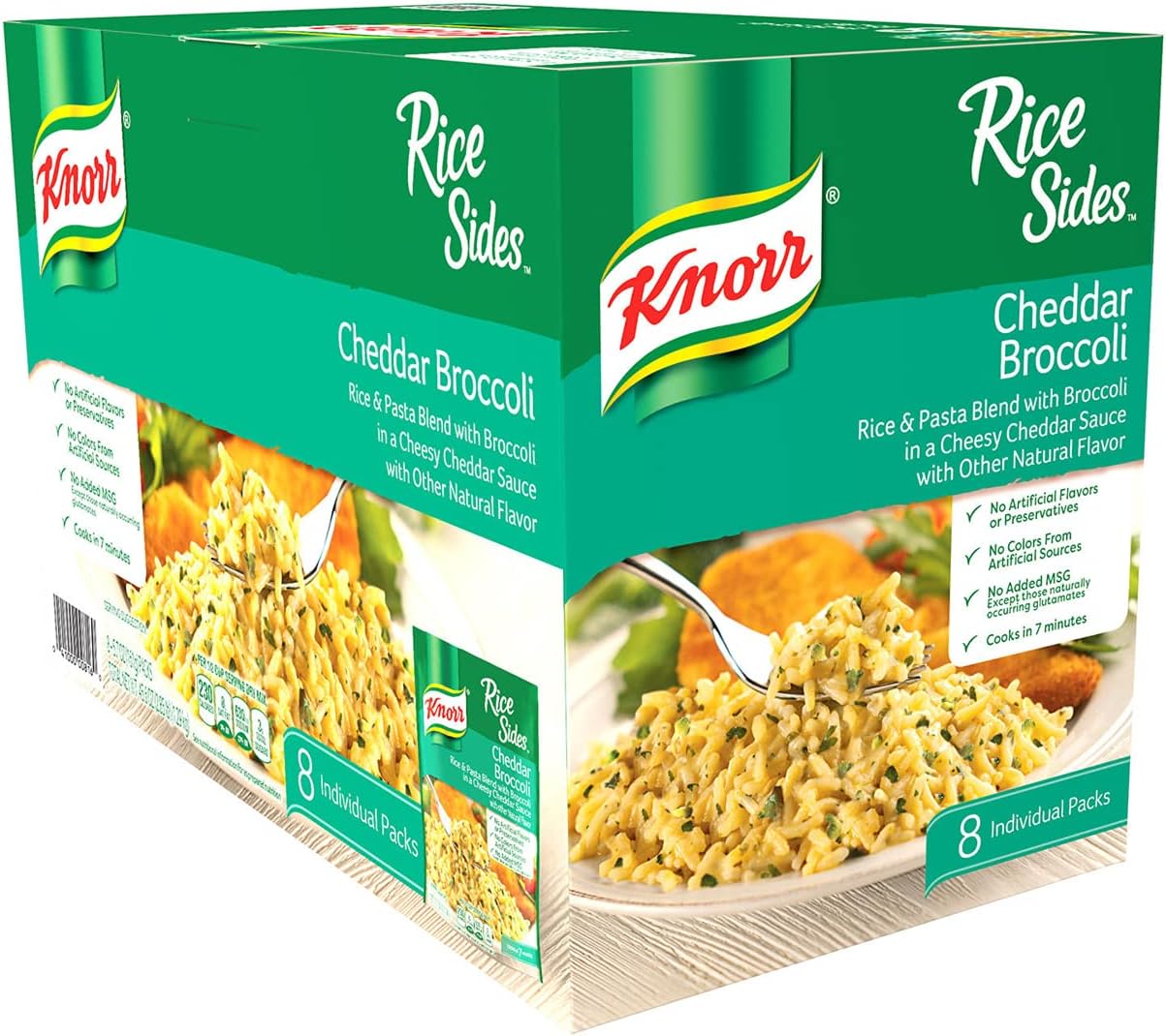 Knorr Knorr Broccoli cheddar Rice 8 X 5.7 Ounce Total Net Wt 45.6 Ounce , 45.6 Ounce