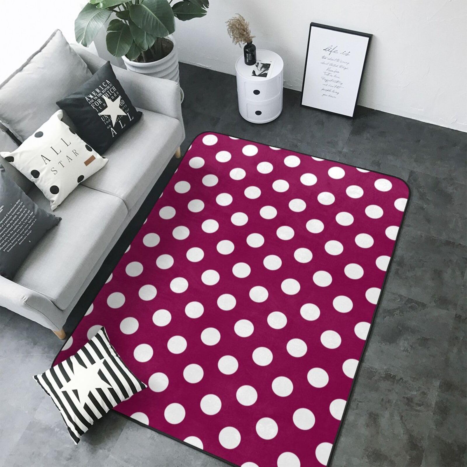 Tapis doux antidérapant pour sécuriser le salon familial