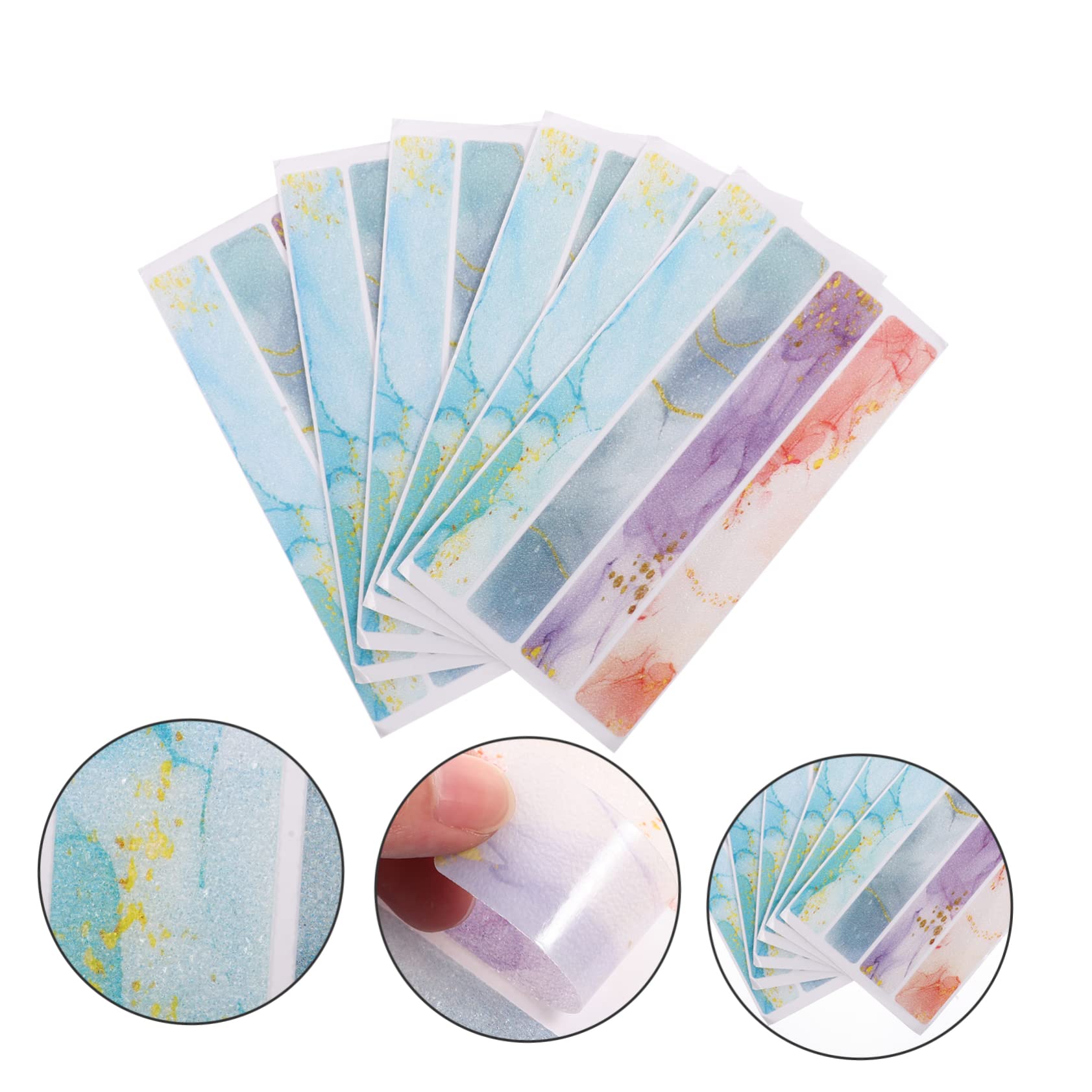 MAGICLULU 3 Set di Strisce Adesive Antiscivolo per Vasca da Bagno Colorate - Adesivi per La Sicurezza del Bagno Pezzi * 3