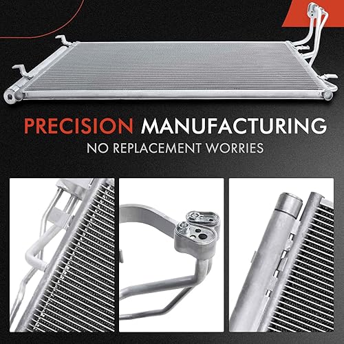 Miniatura 7 de A-Premium Condensador de aire acondicionado compatible con Kia Optima 2017-2018 L4 2.4L, reemplazo # 30101, 97606-D5000