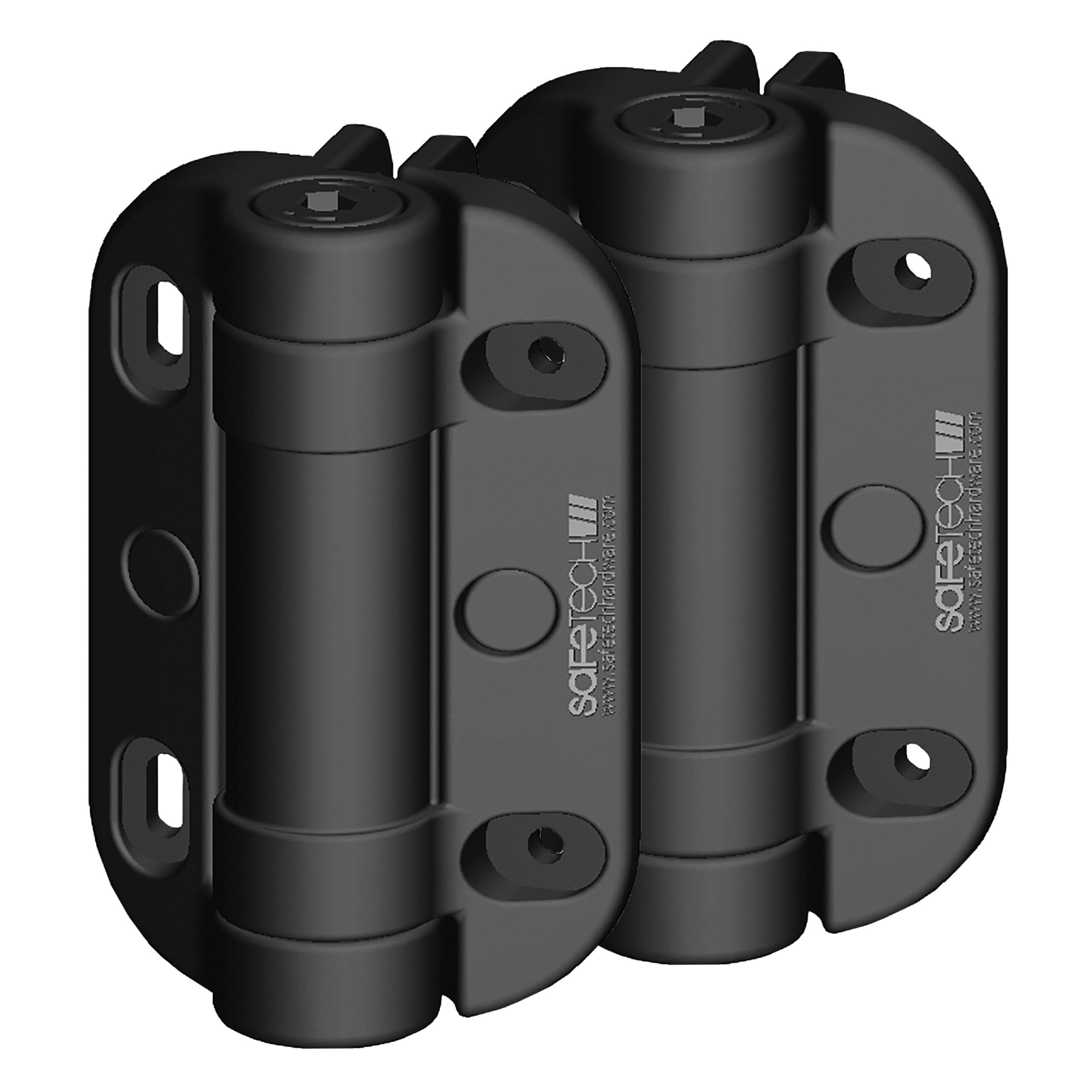 Safetech Hardware Cerniere per cancelli a chiusura automatica, resistenti cerniere regolabili in tensione per esterni, cerniera a molla per metallo, legno, alluminio, PVC, vinile, cancelli fino a 80