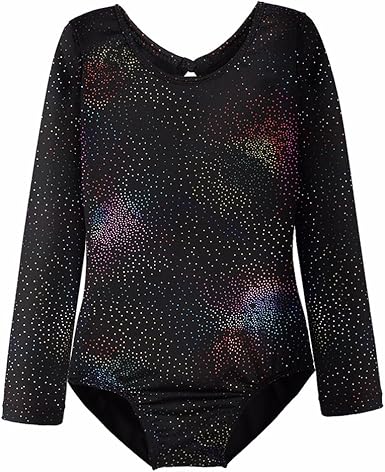 HOZIY Leotards for Girls Ballet Gymnastics Sleeveless Long Sleeve Colorful Sparkles Aqua Blue Pink Purple Solid