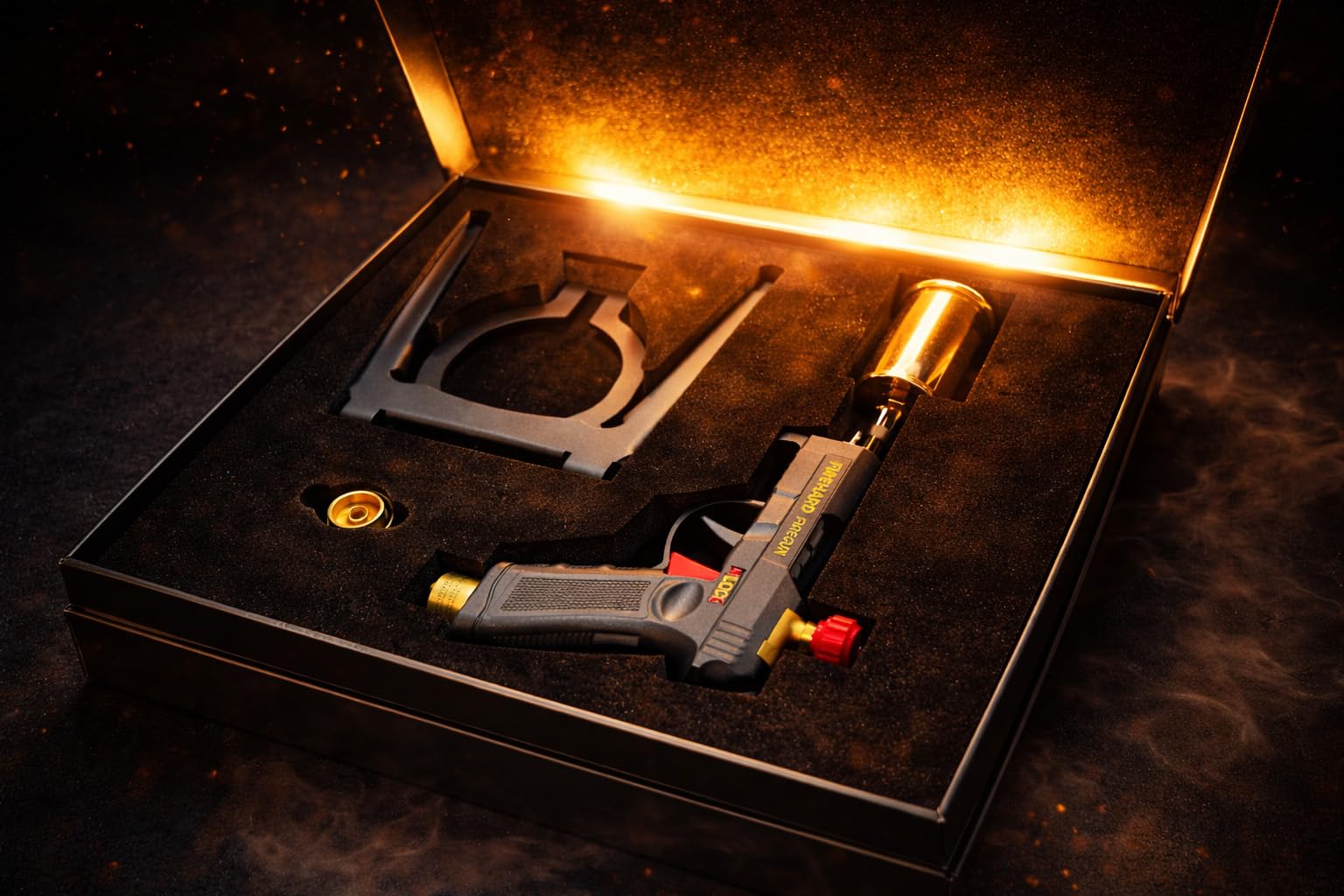 Firegun Grillgun, Hochleistungs-Koch-Propanbrenner, Küchenbrenner & Lagerfeuer-Anzünder, Verstellbarer Brenner zum Anbraten von Steak, Grillen