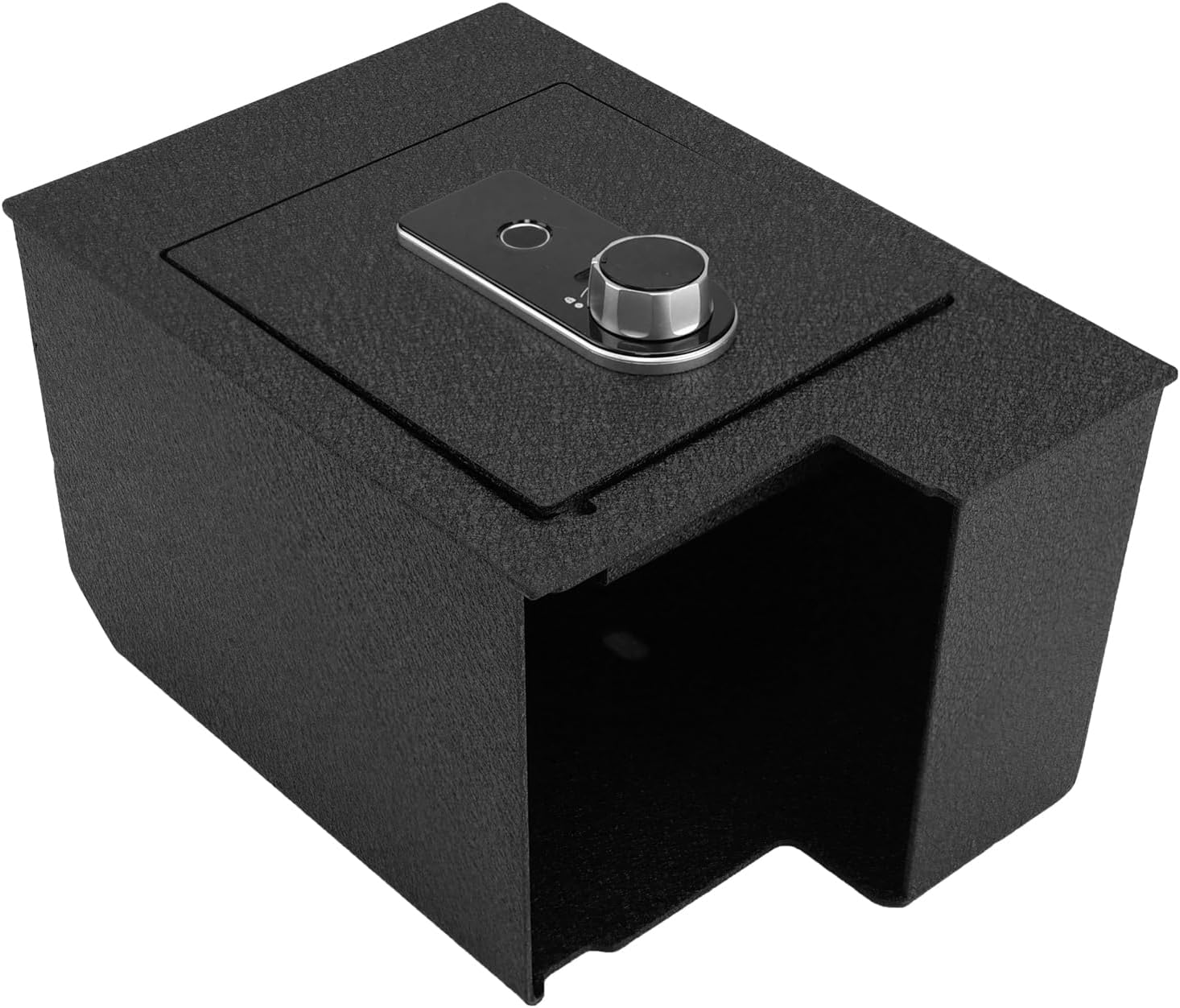 WASAI Center Console Gun Safe Vault Vehicle Safe Vault Compatible with Toyota 4Runner 2003-2009, Anti-Theft High Security Armrest Lock Box with Biometric Fingerprint Lock with Backup Key.